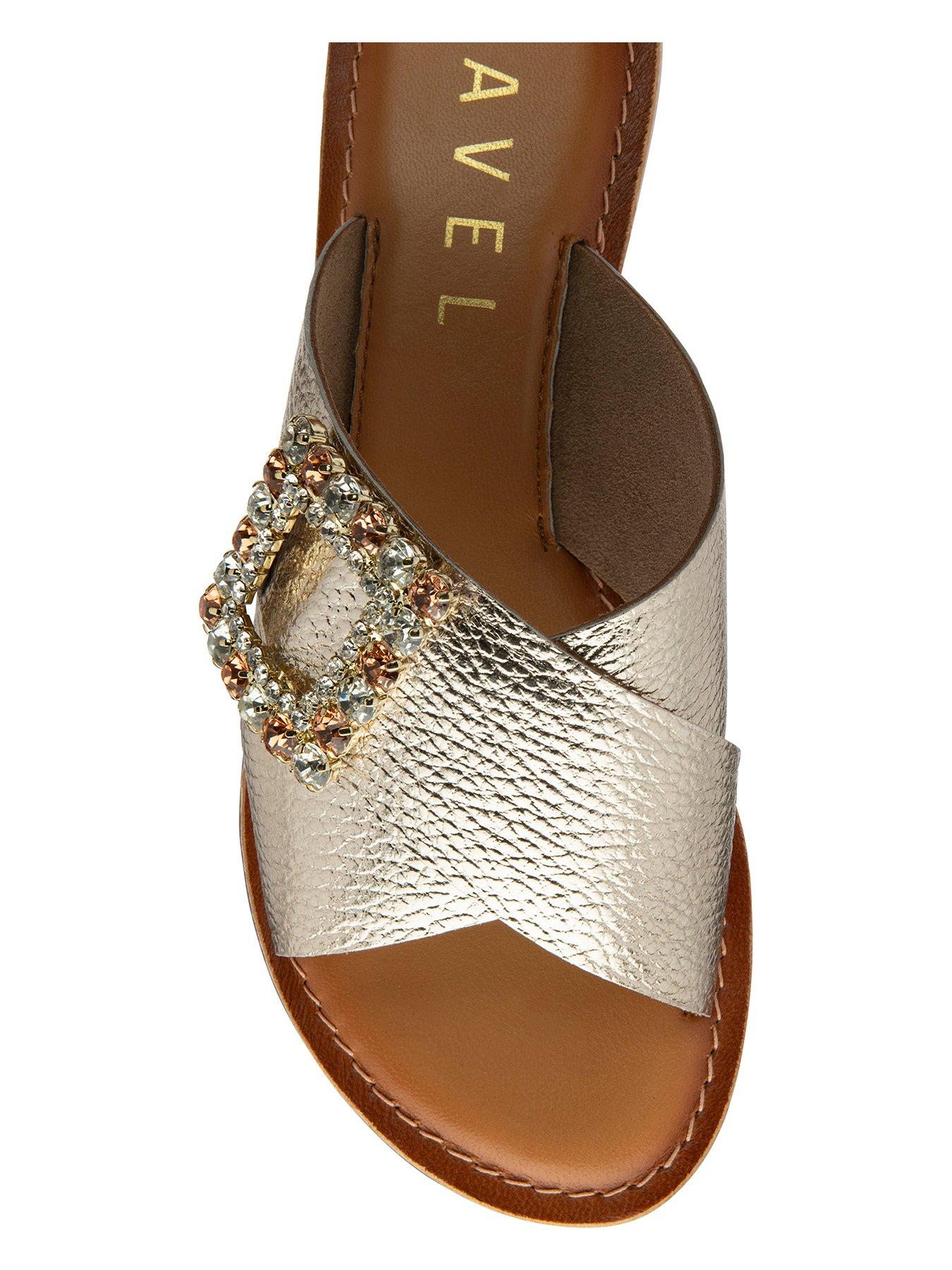 Image 4 of 4 of Ravel Polmont Ii Flat Sandals - Gold