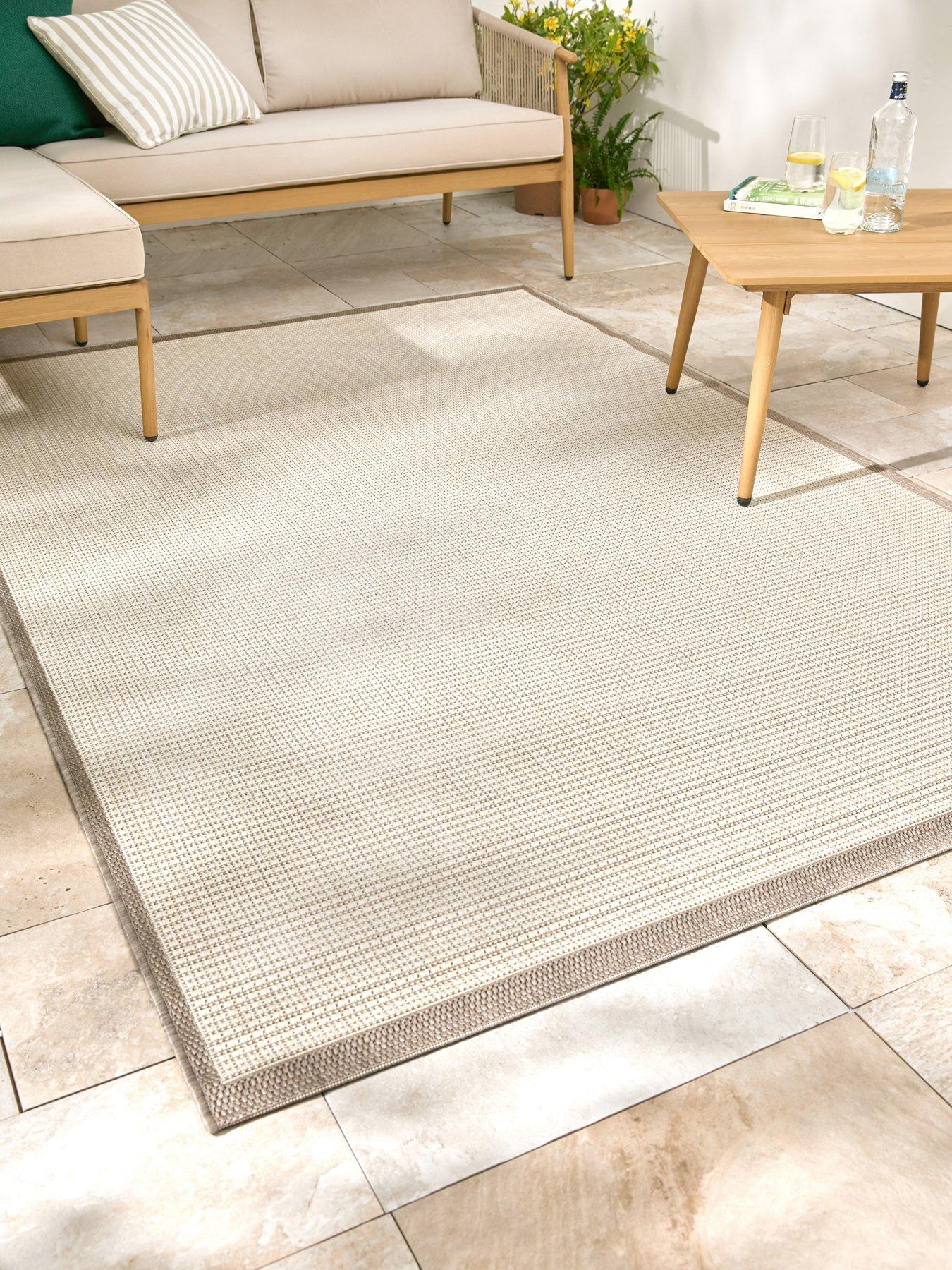Image 1 of 5 of The Very Collection Element Border Indoor/Outdoor Rug - Natural