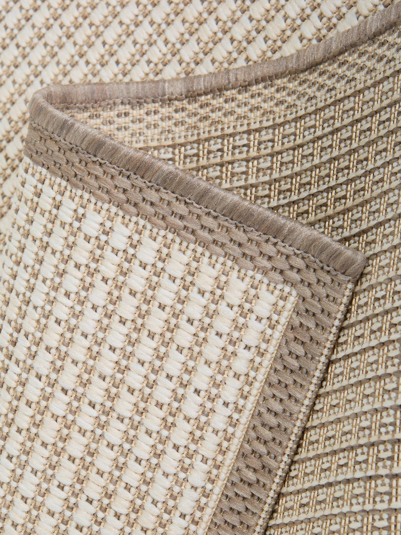 Image 4 of 5 of The Very Collection Element Border Indoor/Outdoor Rug - Natural