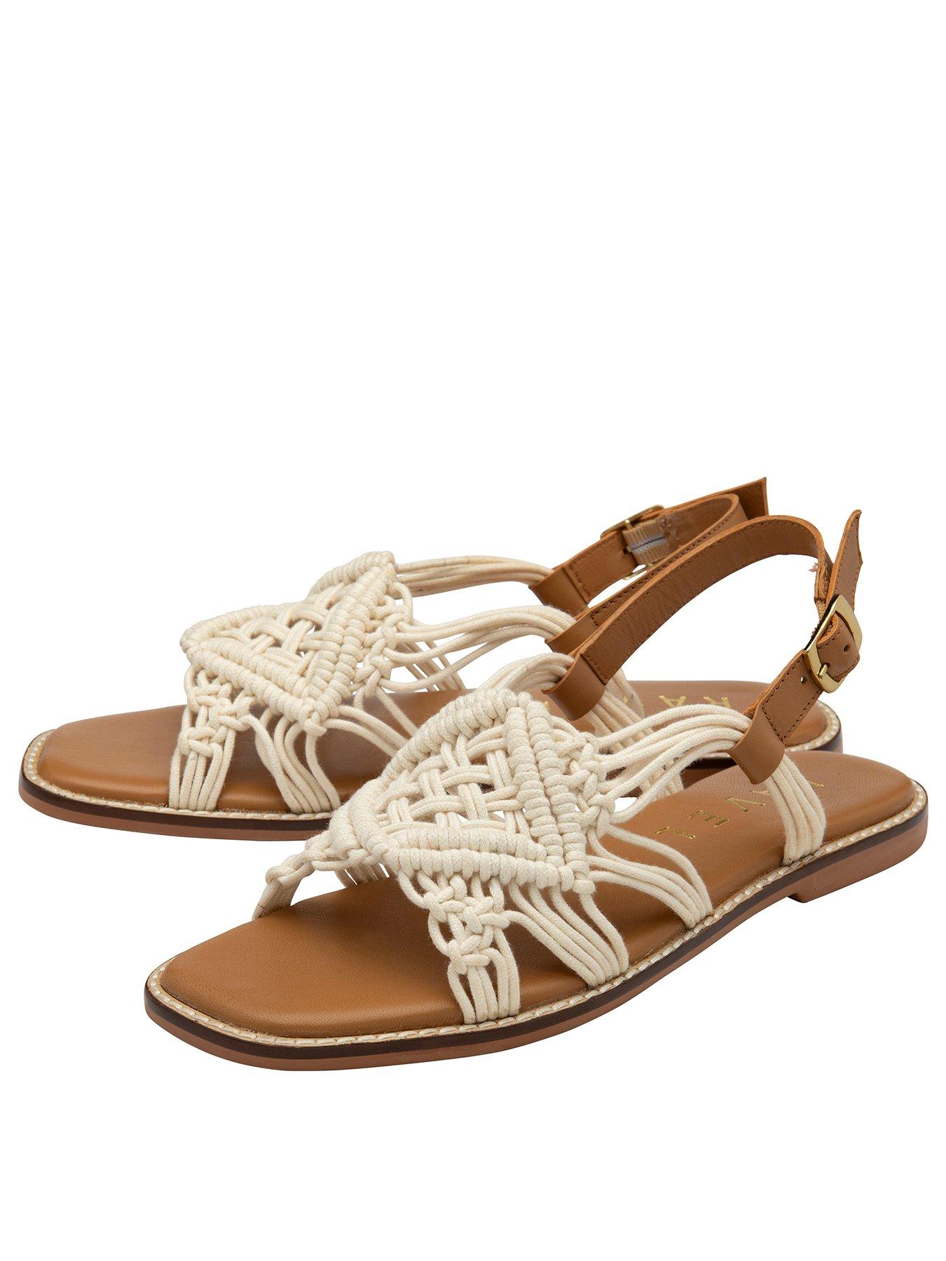 Image 2 of 4 of Ravel Elrig Flat Sandals - Cream