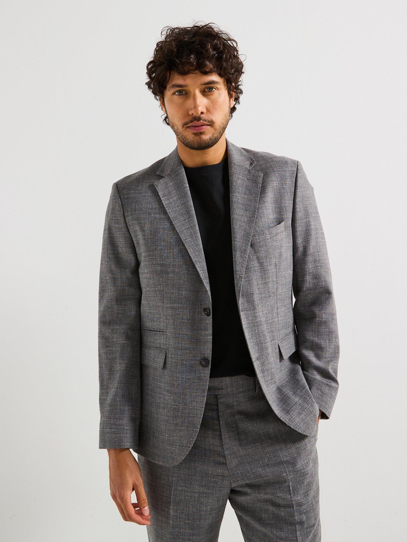 Selected Homme Regular Fit Oasis Blazer - Grey