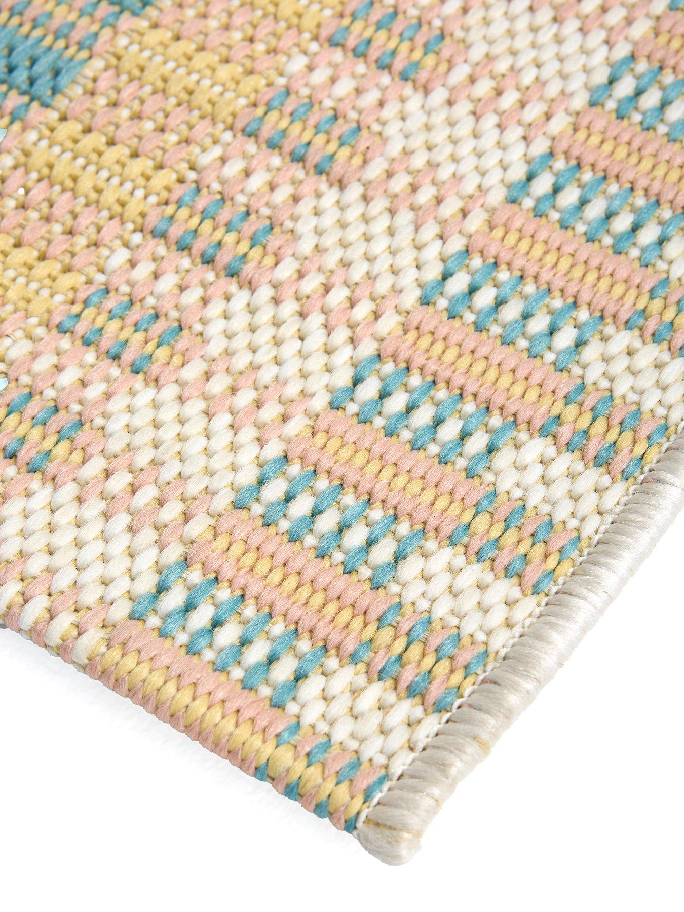 Image 5 of 5 of The Very Collection Cosmos Stripe Indoor/Outdoor Rug - Multi