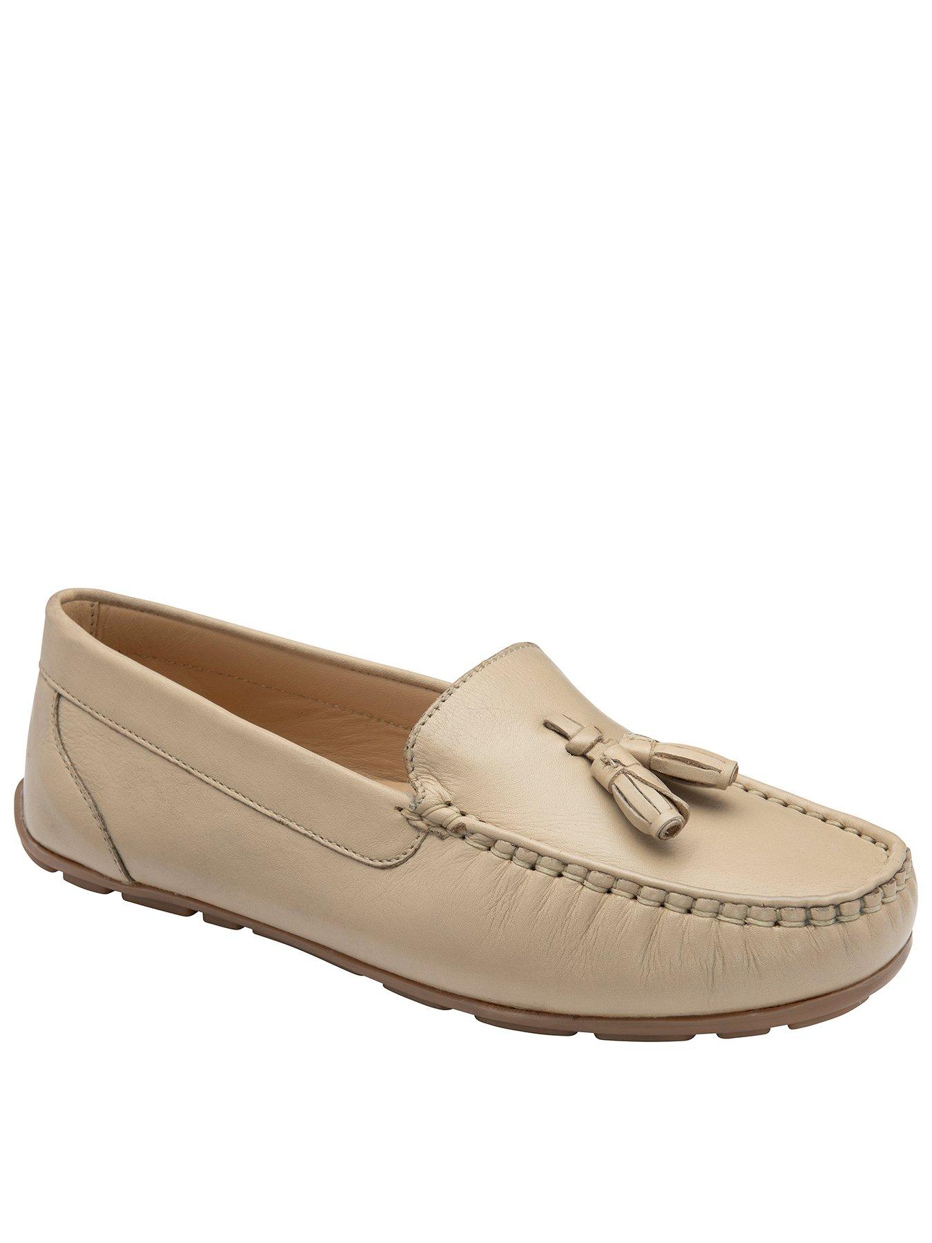 Image 1 of 4 of Ravel Bute Loafers - Beige Leather