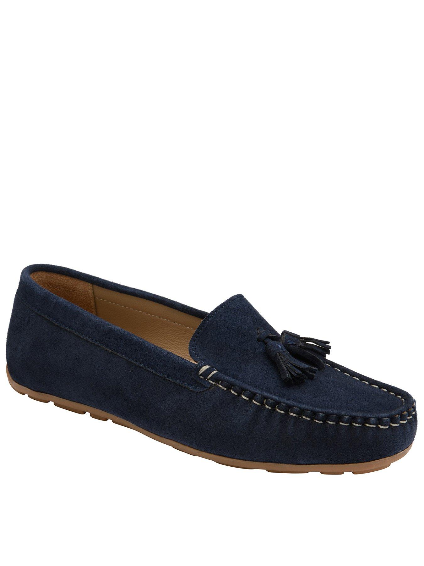 undefined Bute Loafers - Dark Navy Suede