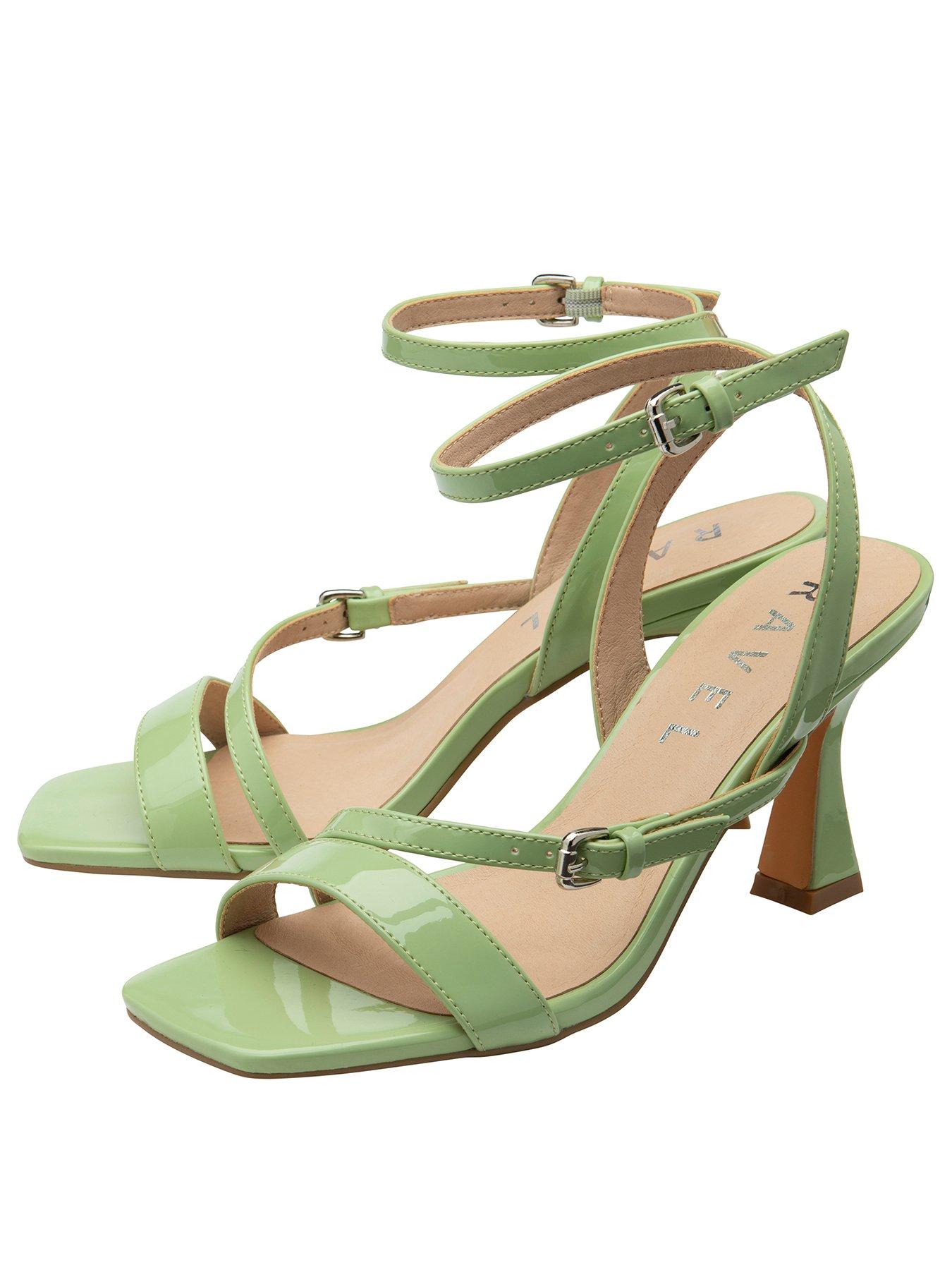 Image 2 of 4 of Ravel Arten Heeled Sandals - Lime