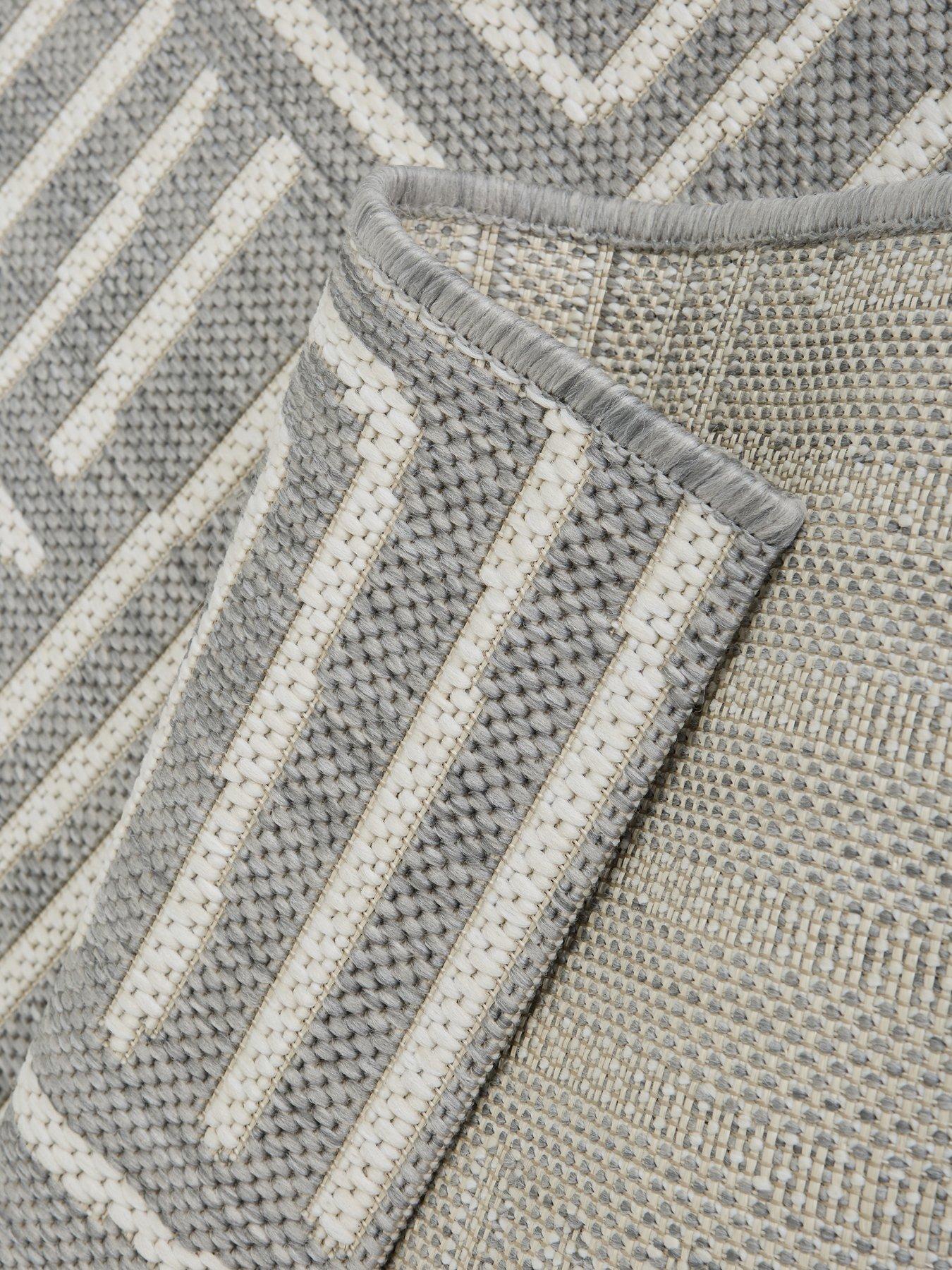 Image 4 of 5 of The Very Collection Element Patches Indoor/Outdoor Runner - Grey