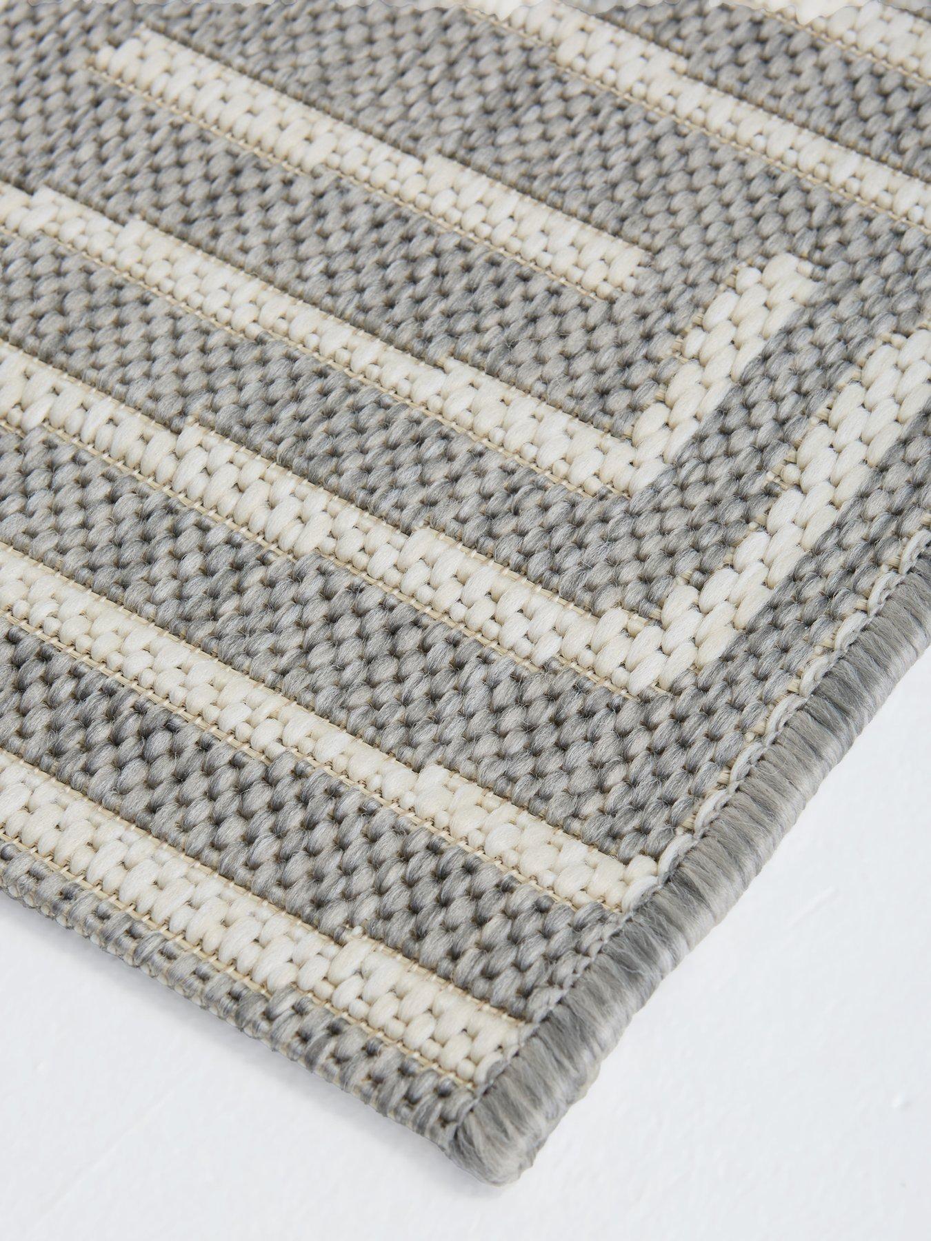 Image 5 of 5 of The Very Collection Element Patches Indoor/Outdoor Runner - Grey