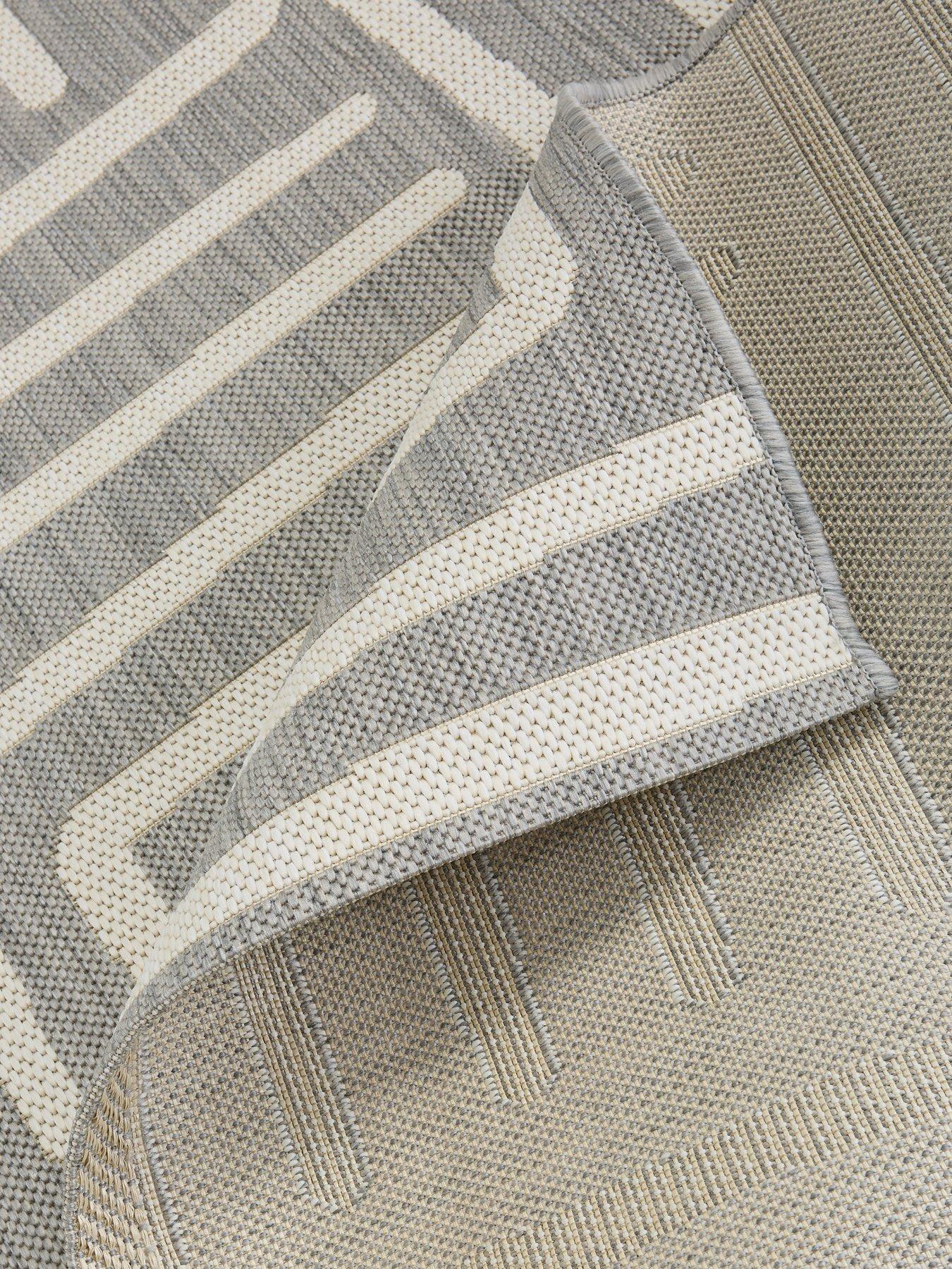Image 4 of 5 of The Very Collection Element Patches Indoor/Outdoor Rug - Grey