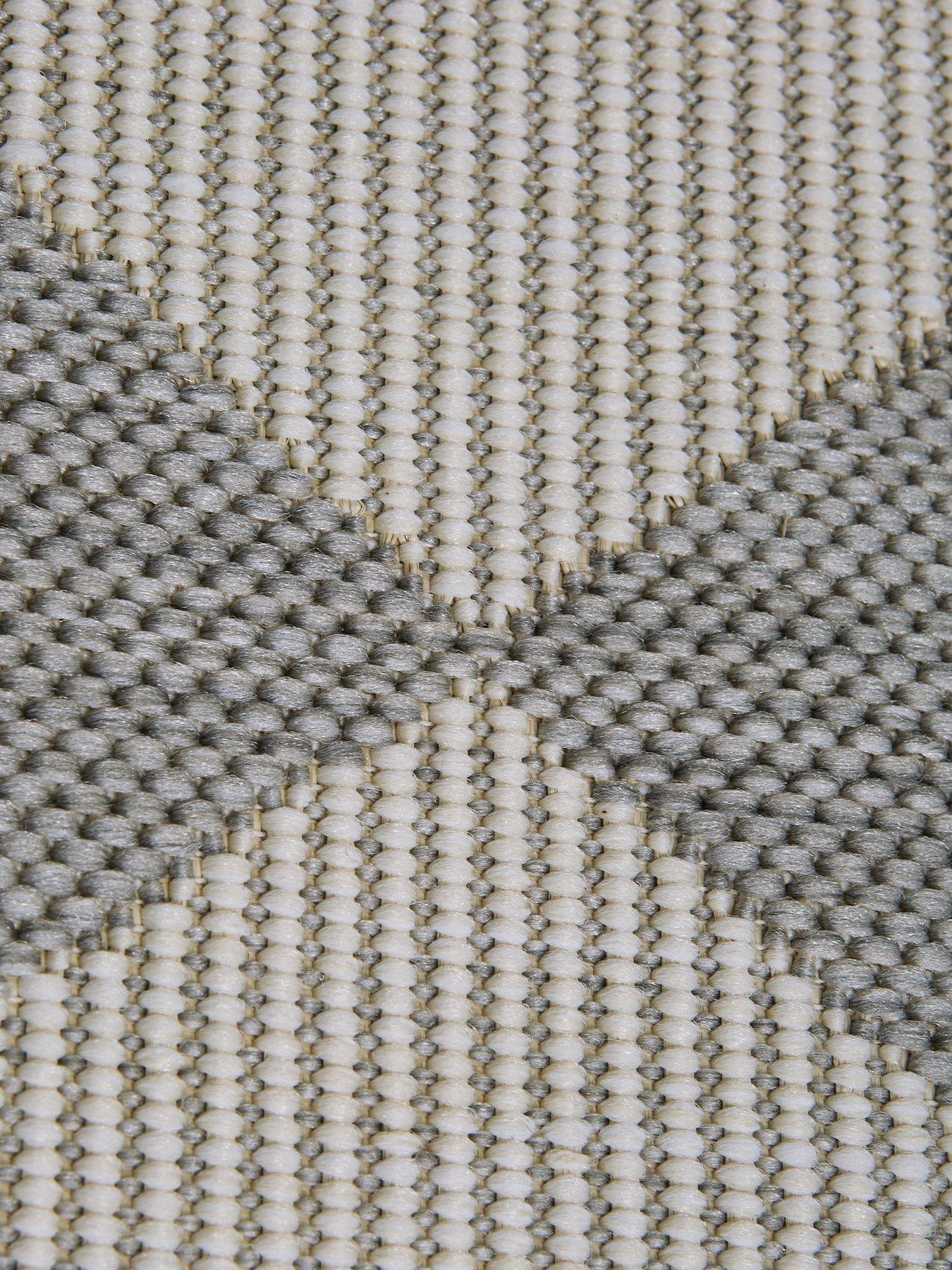 Image 3 of 5 of The Very Collection Element Diamonds Indoor/Outdoor Rug - Grey/White