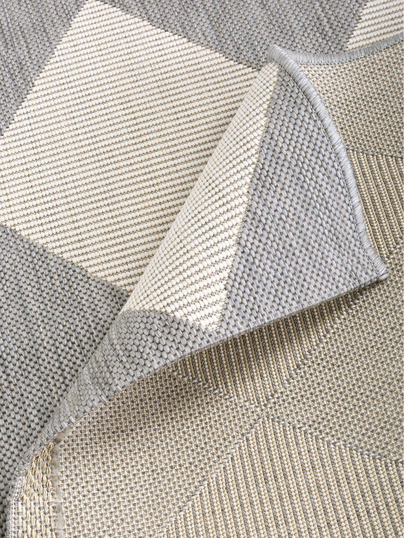 Image 4 of 5 of The Very Collection Element Diamonds Indoor/Outdoor Rug - Grey/White