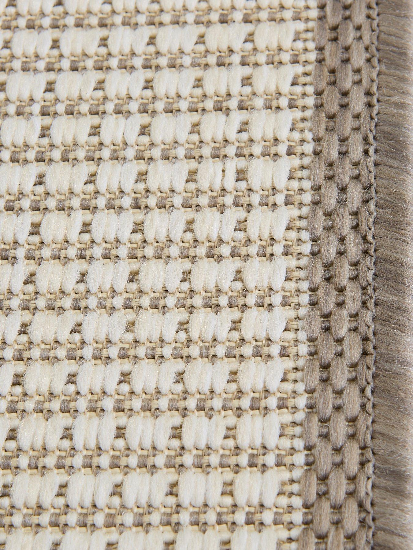 Image 3 of 5 of The Very Collection Element Border Indoor/Outdoor Runner - Natural