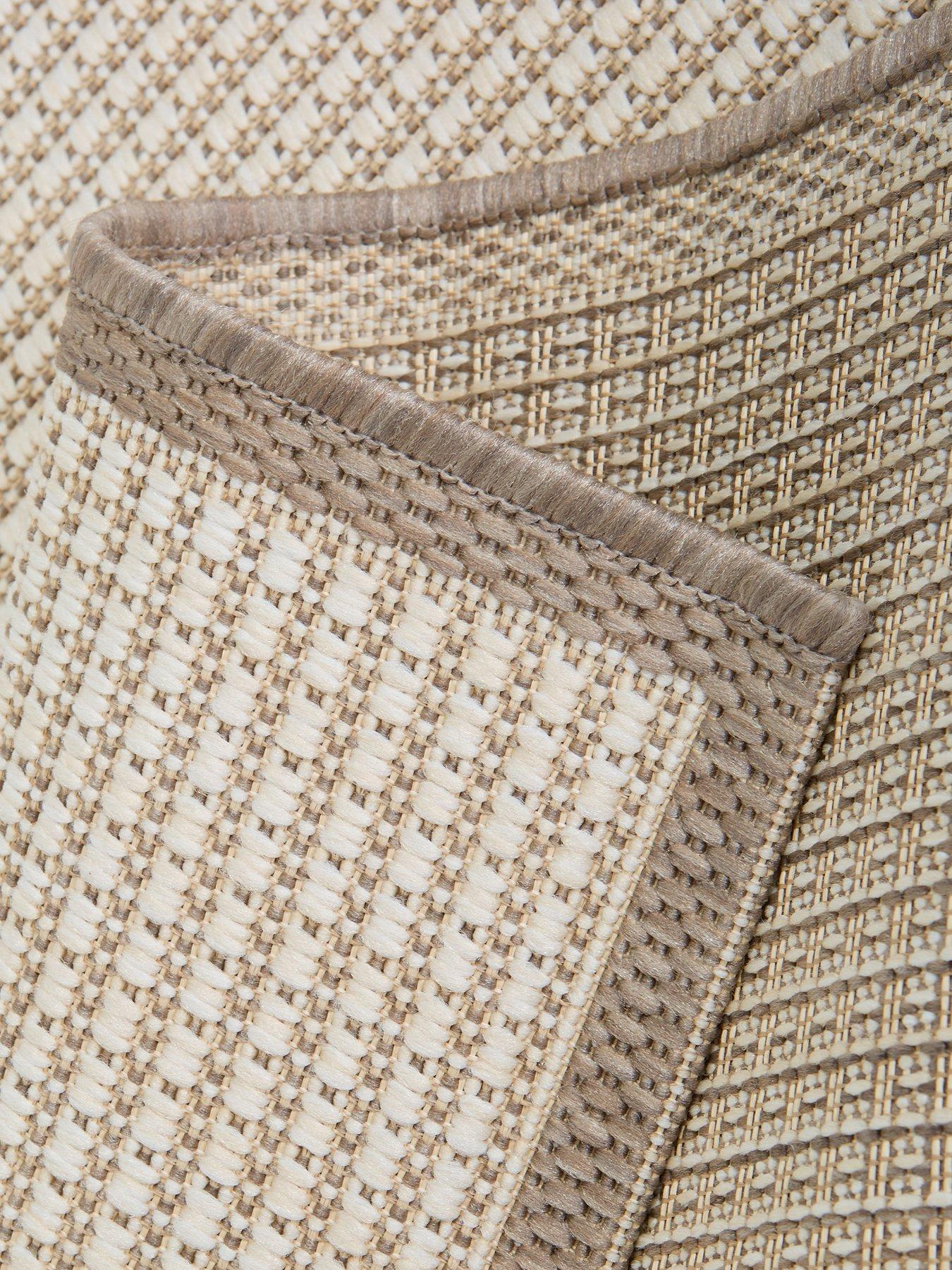 Image 4 of 5 of The Very Collection Element Border Indoor/Outdoor Runner - Natural