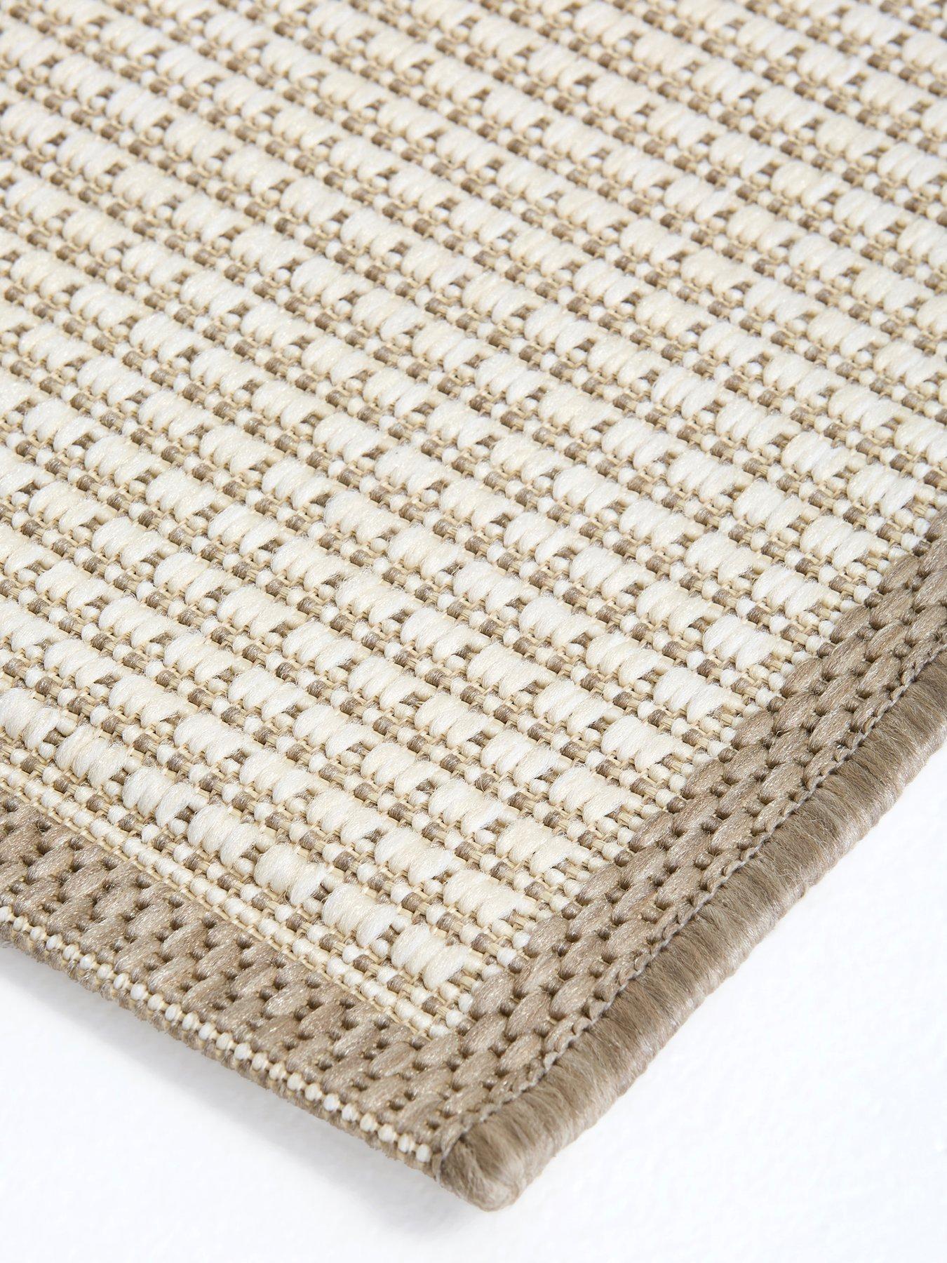 Image 5 of 5 of The Very Collection Element Border Indoor/Outdoor Runner - Natural