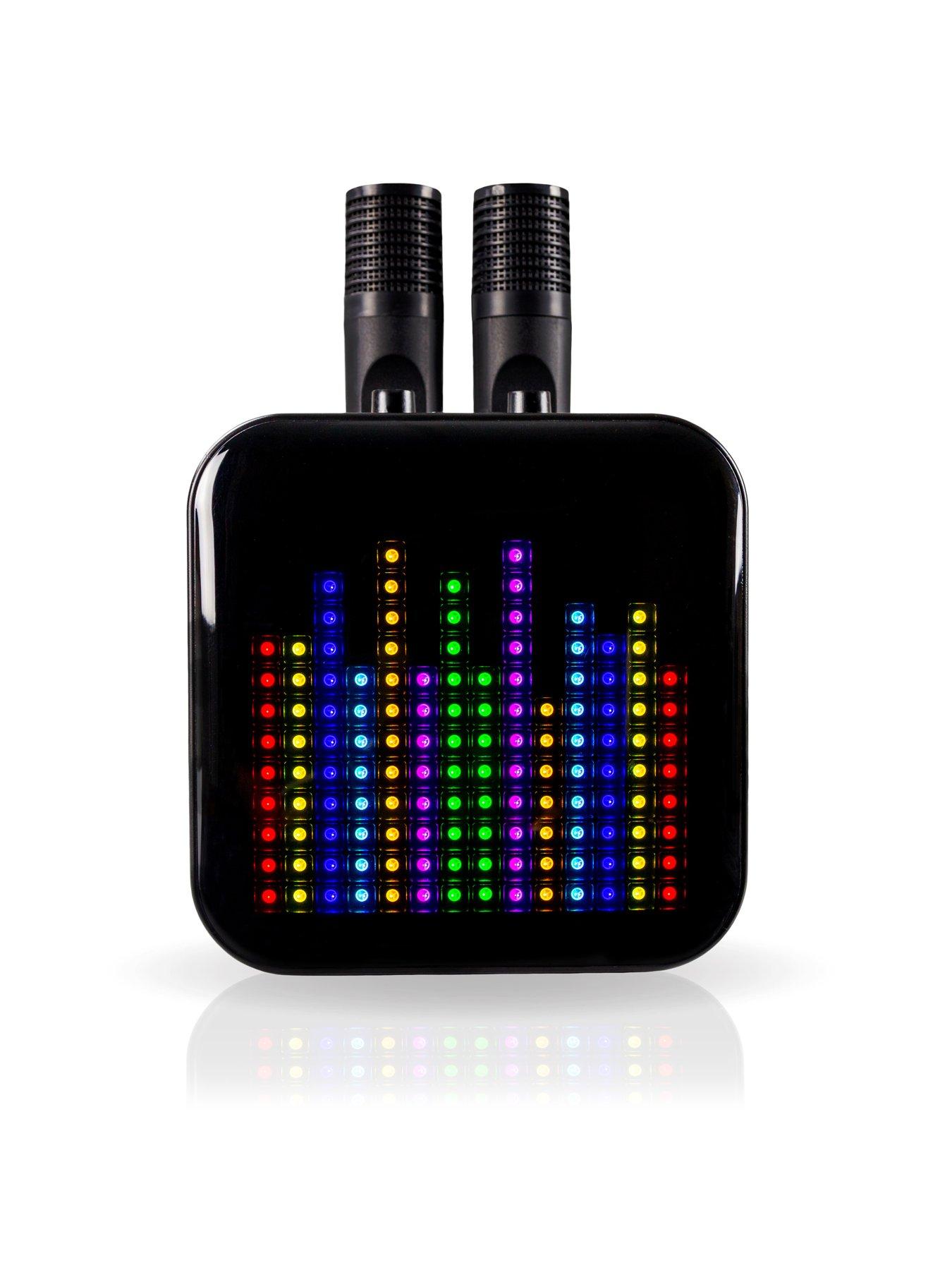 rockjam-rockjam-rechargeable-bluetooth-pixel-karaoke-machine-with-2-wireless-microphonesstillFront