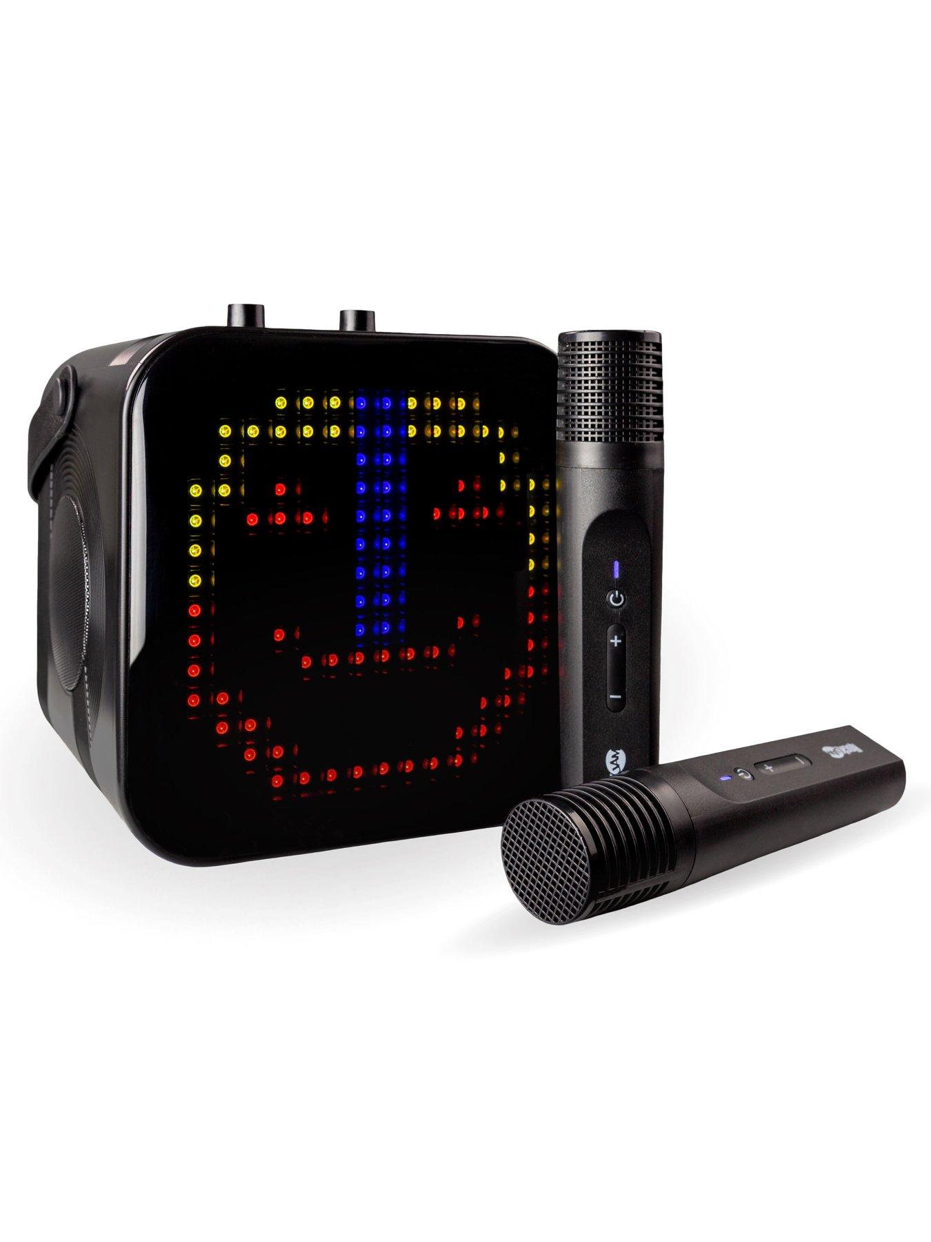 rockjam-rockjam-rechargeable-bluetooth-pixel-karaoke-machine-with-2-wireless-microphonesdetail