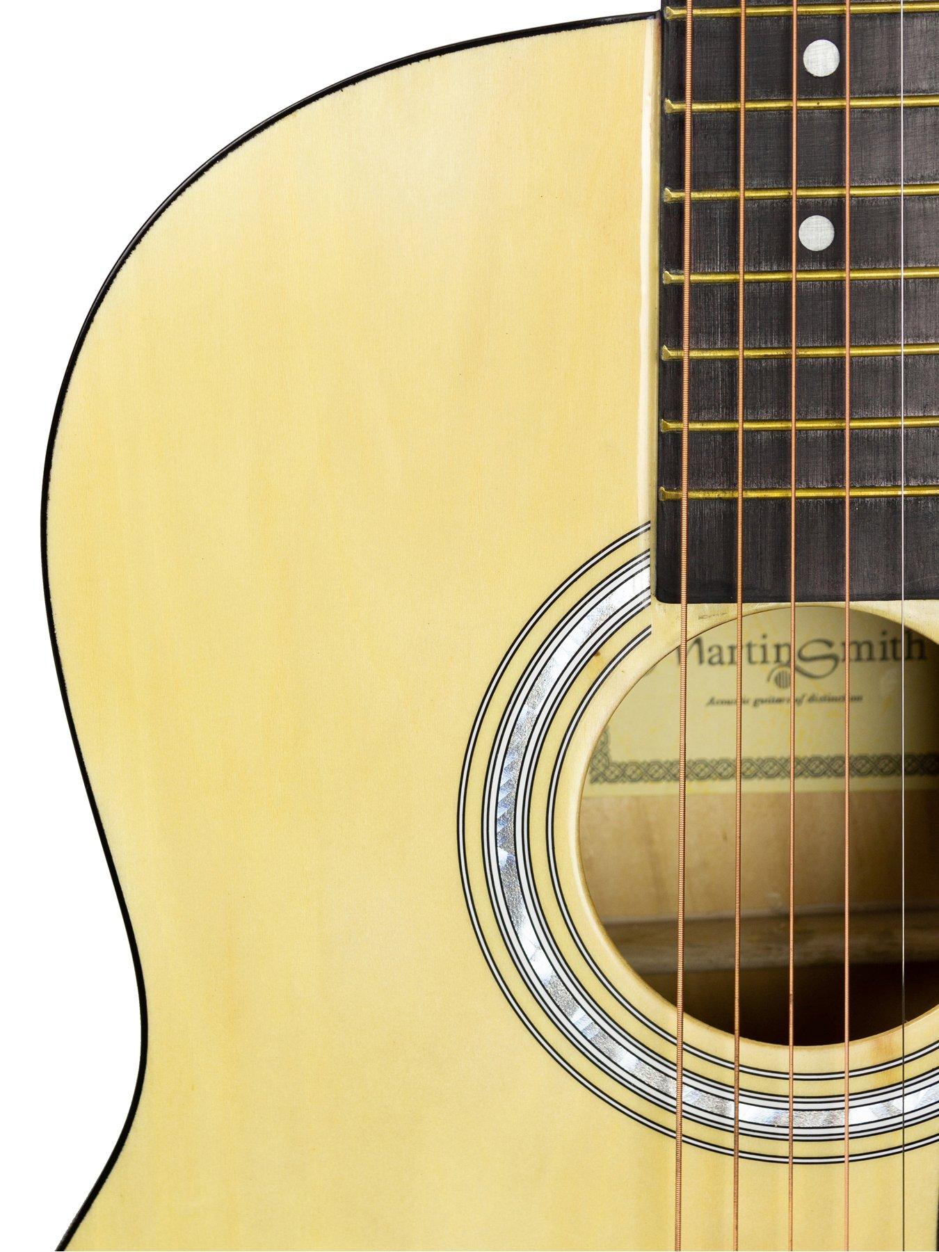 Image 5 of 7 of Martin Smith Martin Smith Acoustic Guitar Kit with Full-Size Guitar, Stand, Tuner, Bag, Strap, Plectrums, Spare Strings &amp; Lessons
