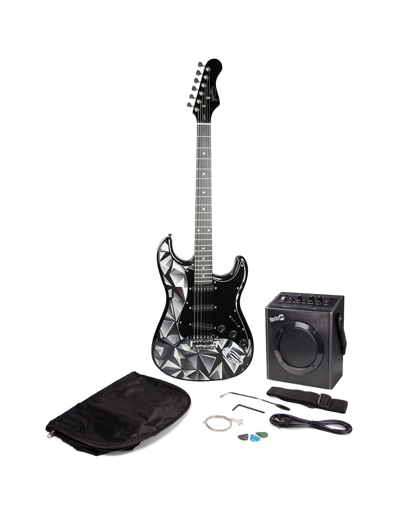 undefined Jaxville Full Size Electric Guitar Kit with 10-Watt Amp, Strap, Gig Bag, Picks, Whammy, Lead , Spare Strings & Lessons