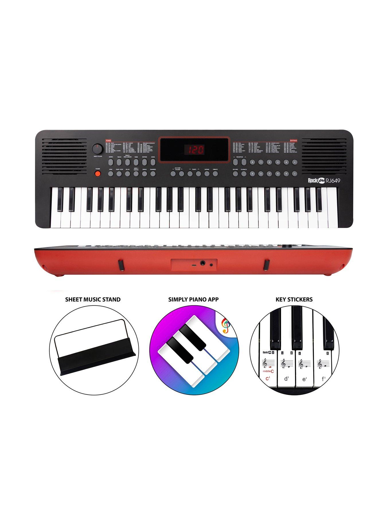Image 5 of 7 of RockJam Rock 49 Key Keyboard Piano with USB Midi & Lessons