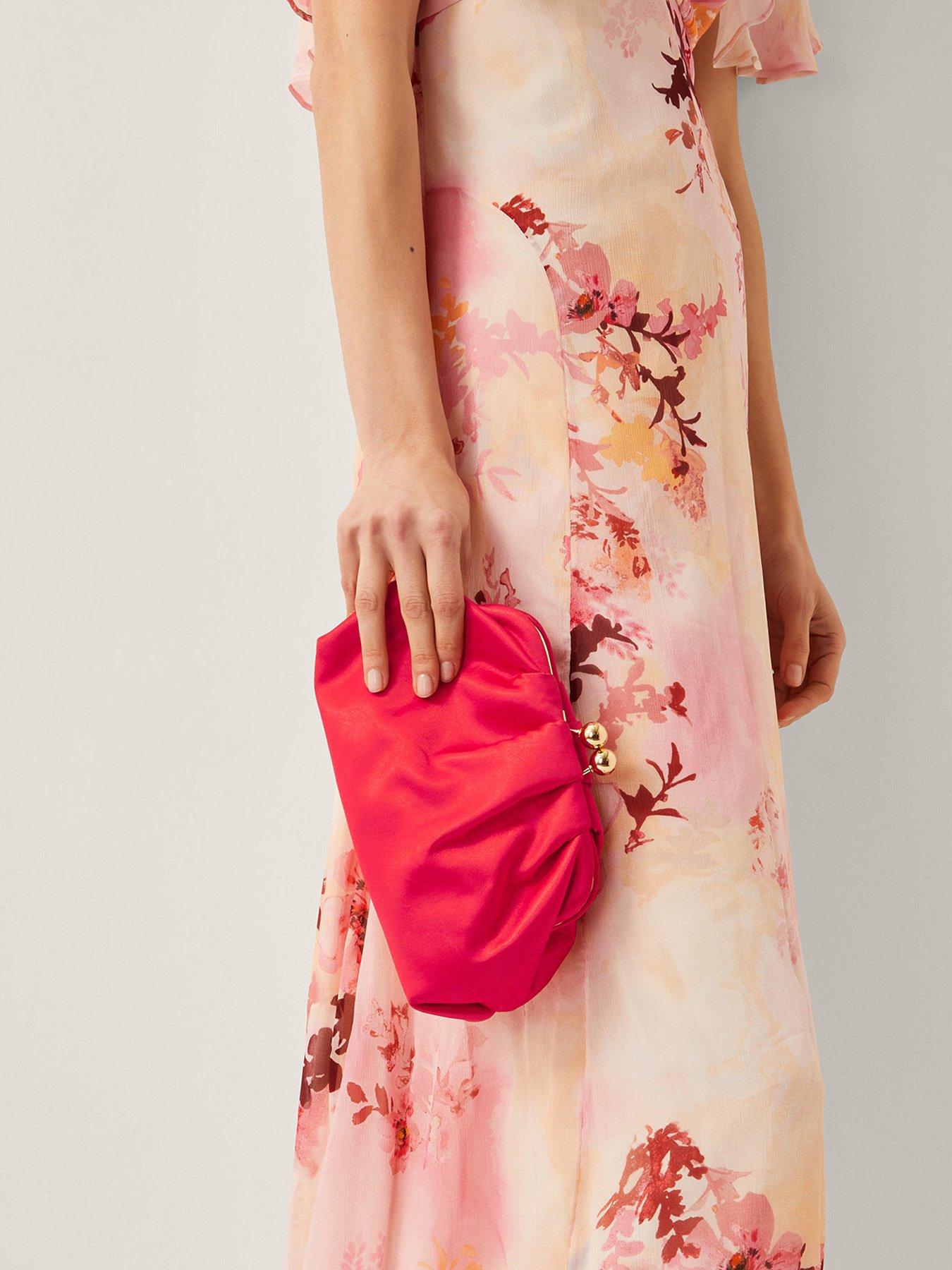 monsoon-rhian-satin-clutch-redstillFront