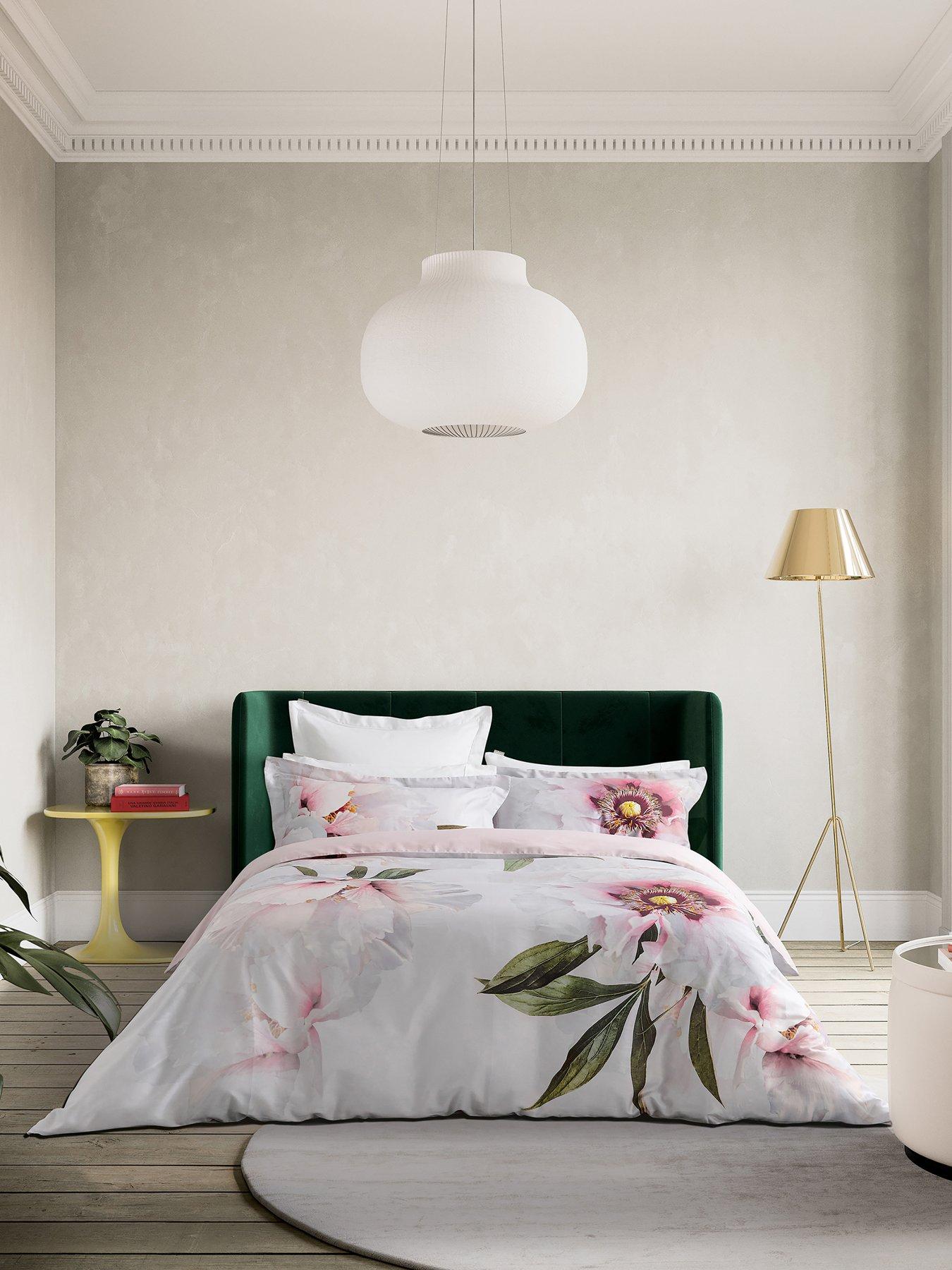Image 1 of 5 of Ted Baker Peony Floral 100% Cotton Sateen Duvet Set