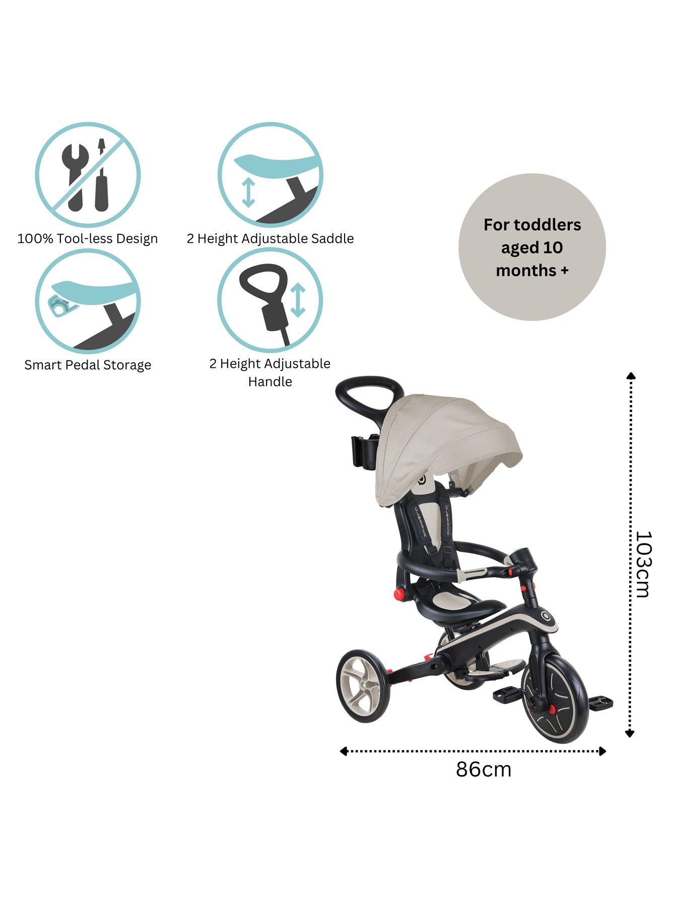 Image 7 of 7 of GLOBBER Explorer Trike 4 in 1 Foldable - Taupe