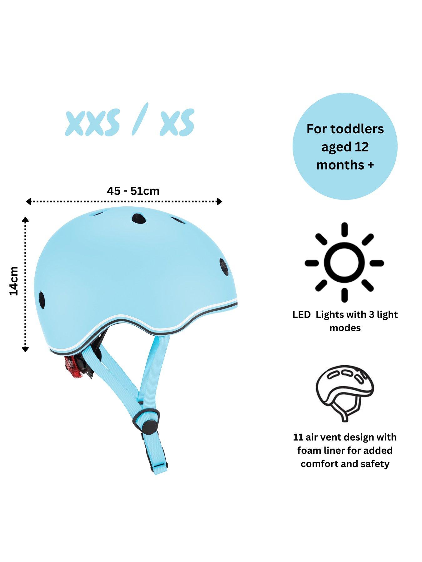Image 7 of 7 of GLOBBER Helmet GO-UP Lights - XXS/XS [45-51cm] - Pastel Blue