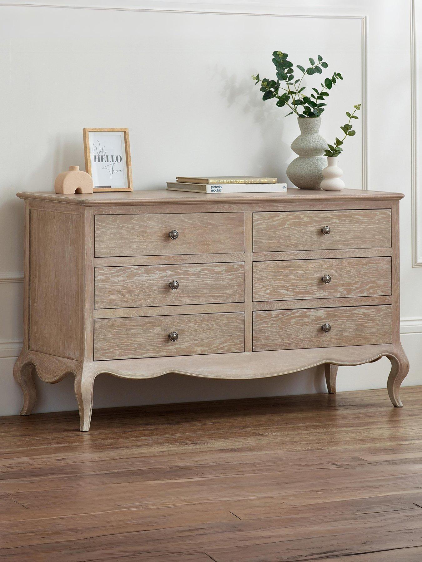 julian-bowen-camille-ready-assemblednbsp6-drawer-wide-chest-contains-solid-oakfront