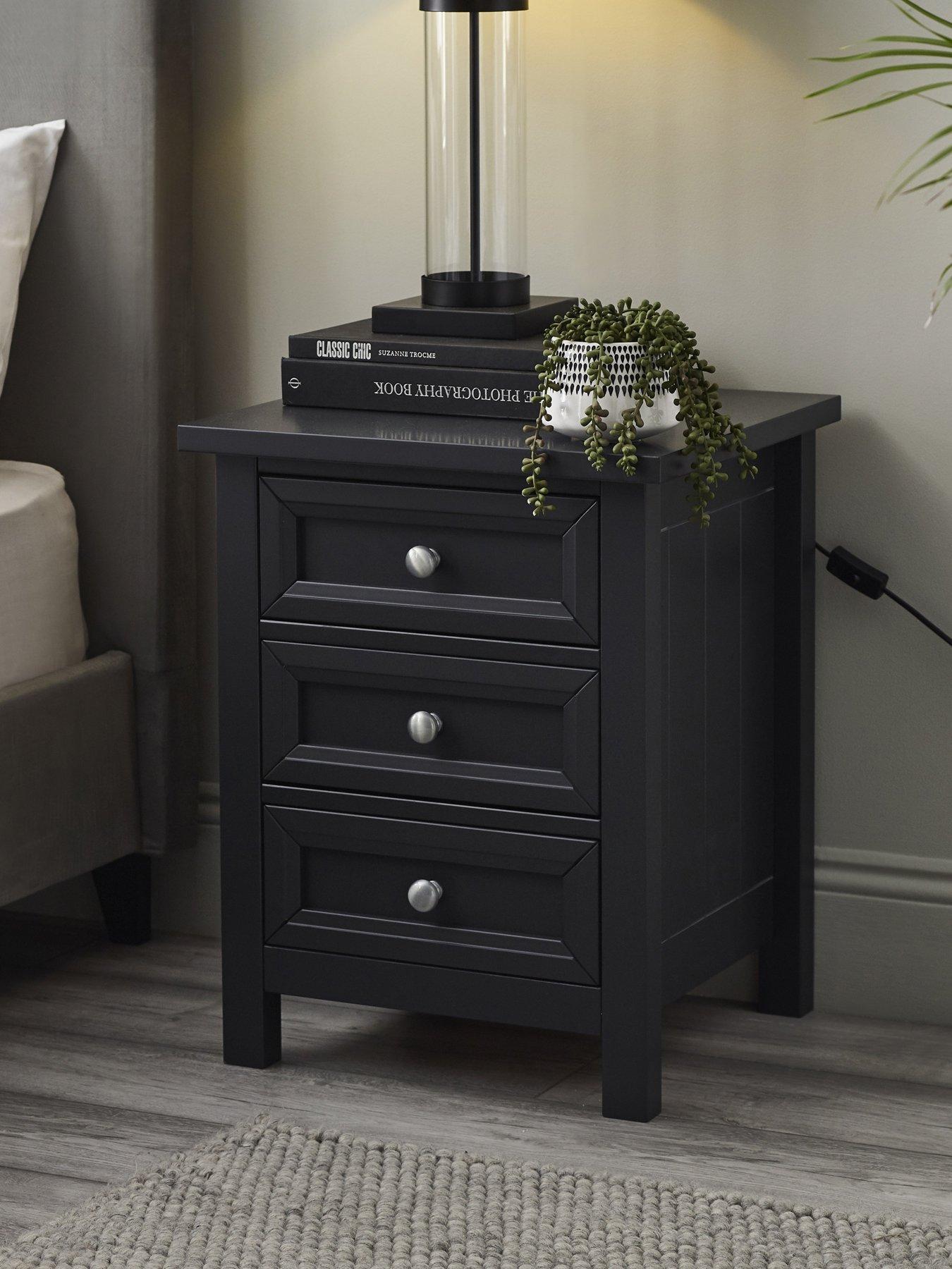 julian-bowen-maine-3-drawer-bedside-anthracite