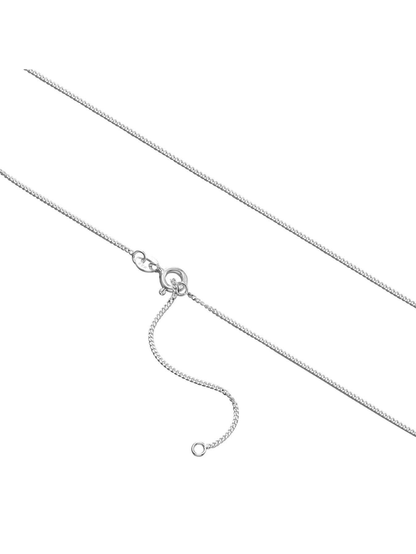 Image 3 of 3 of The Love Collection Sterling Silver Disc Mum Pendant Necklace