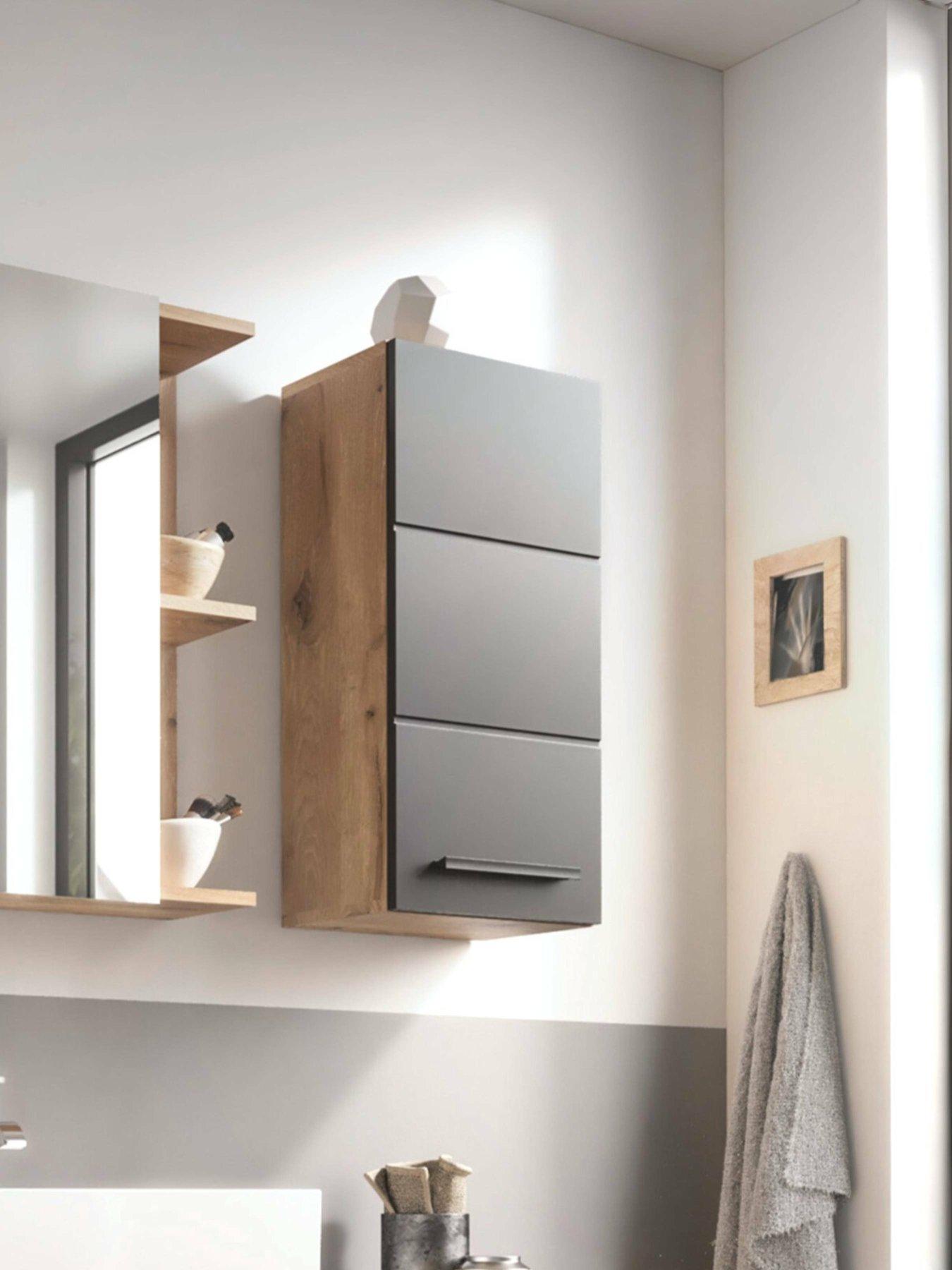 Julian Bowen Vista Bathroom Wall Cabinet - Black