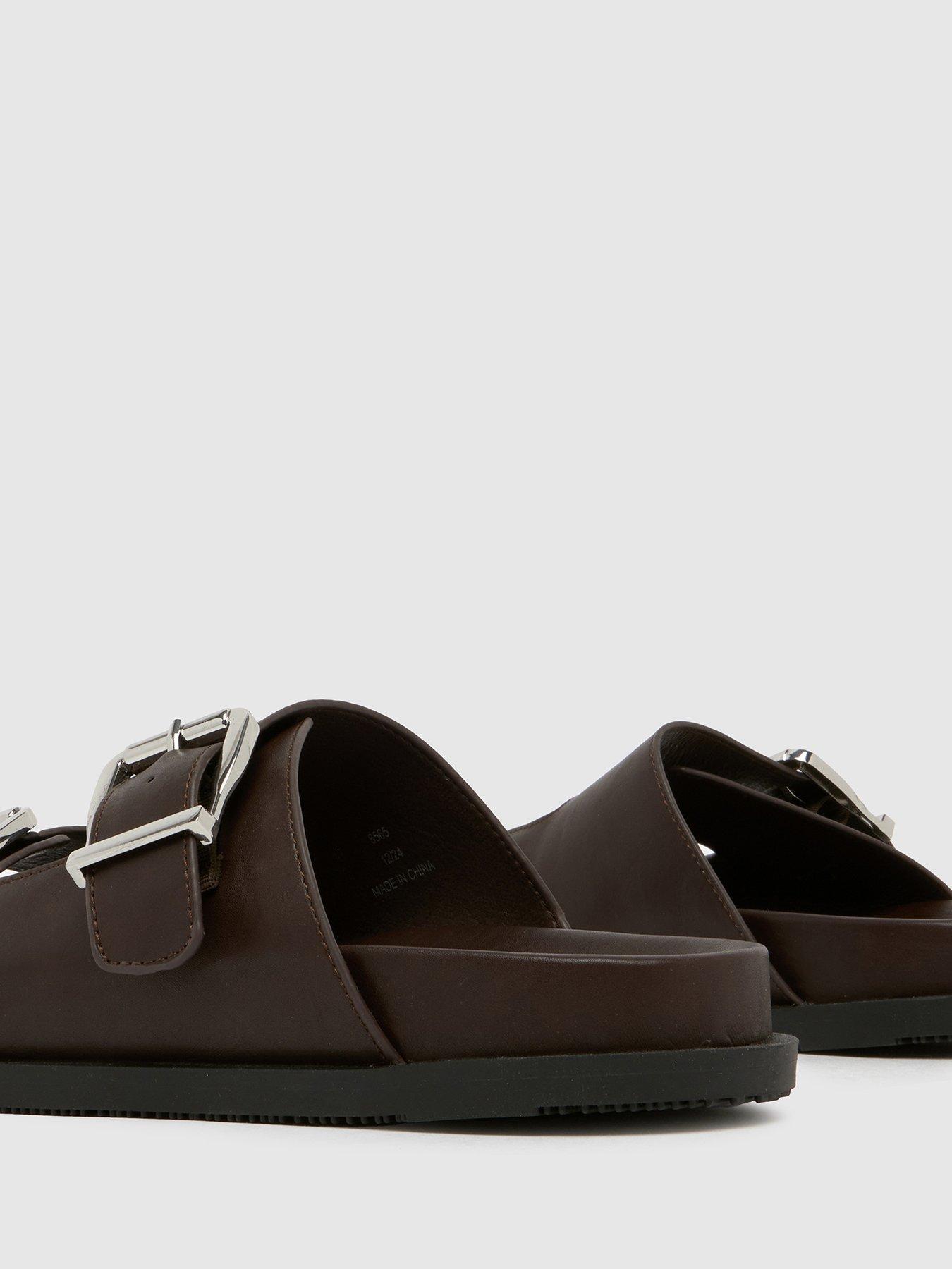 Image 4 of 4 of Schuh Scout Footbed Sandals - Deep Brown