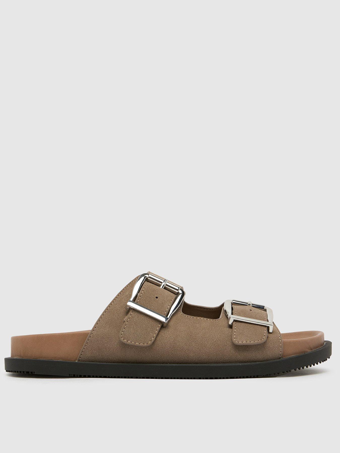 Image 1 of 4 of Schuh Scout Footbed Sandals - Beige