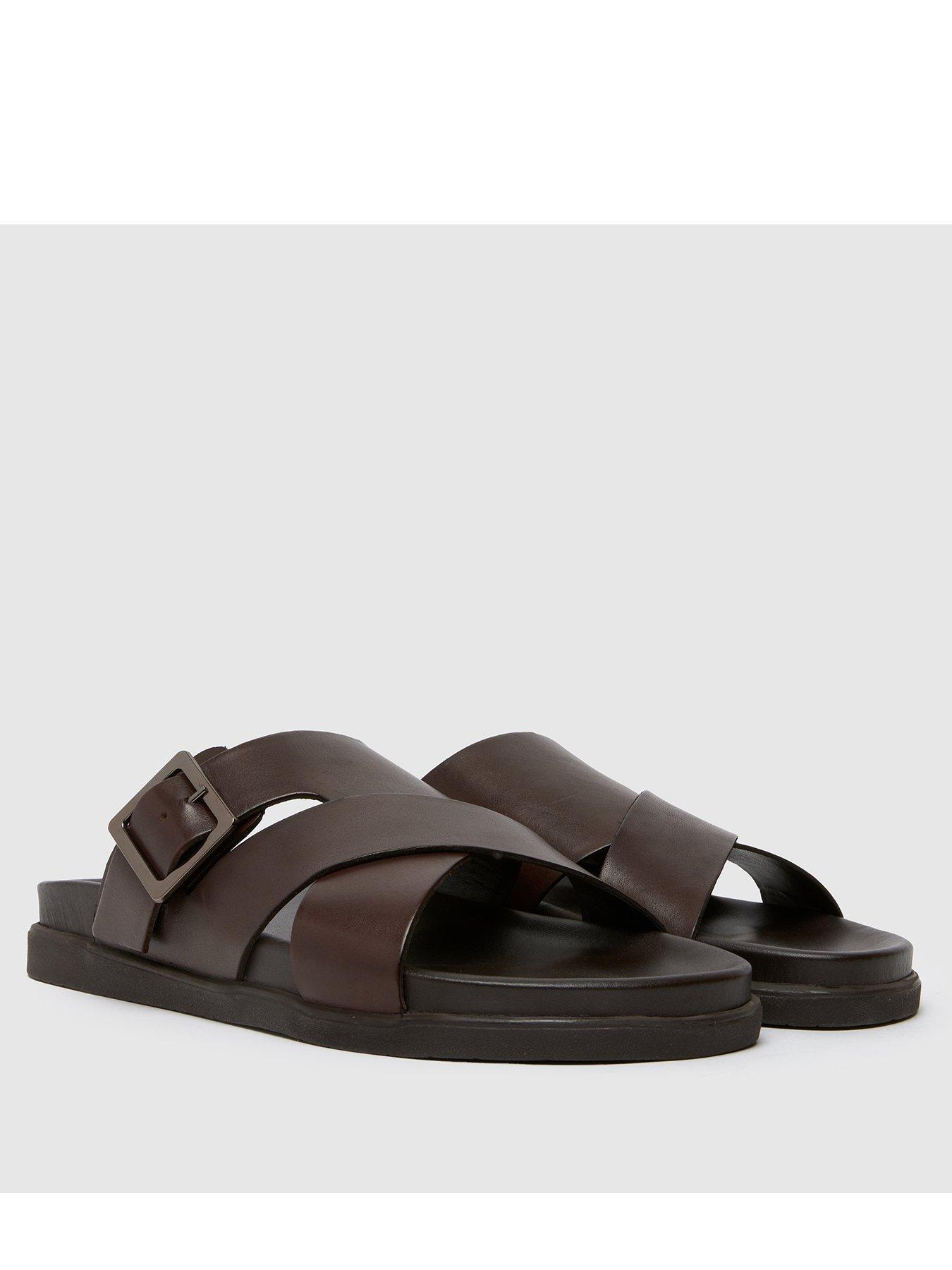 Image 2 of 4 of Schuh Summit Leather Sandals - Brown