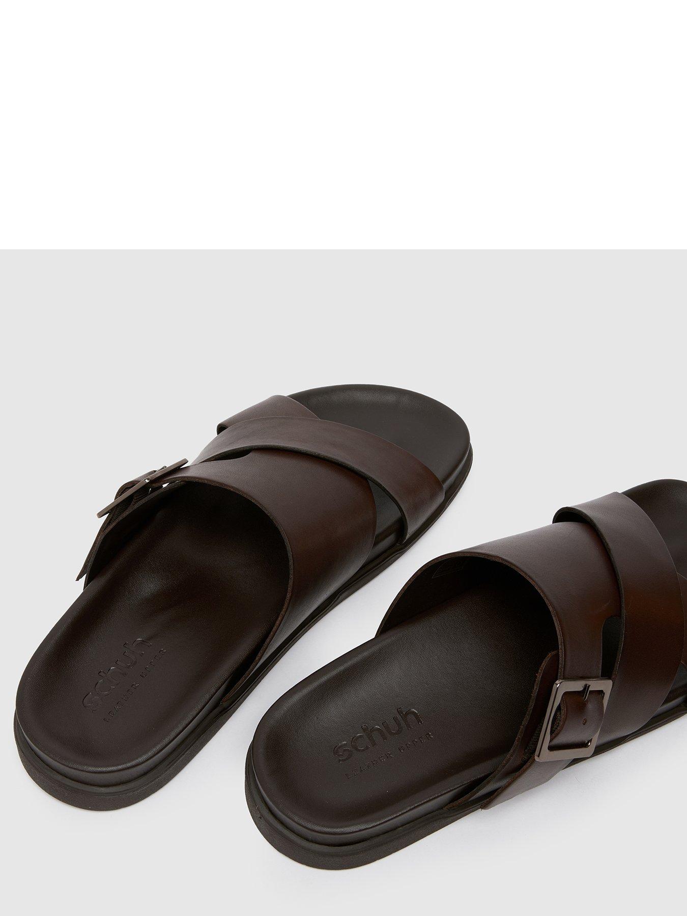 Image 4 of 4 of Schuh Summit Leather Sandals - Brown