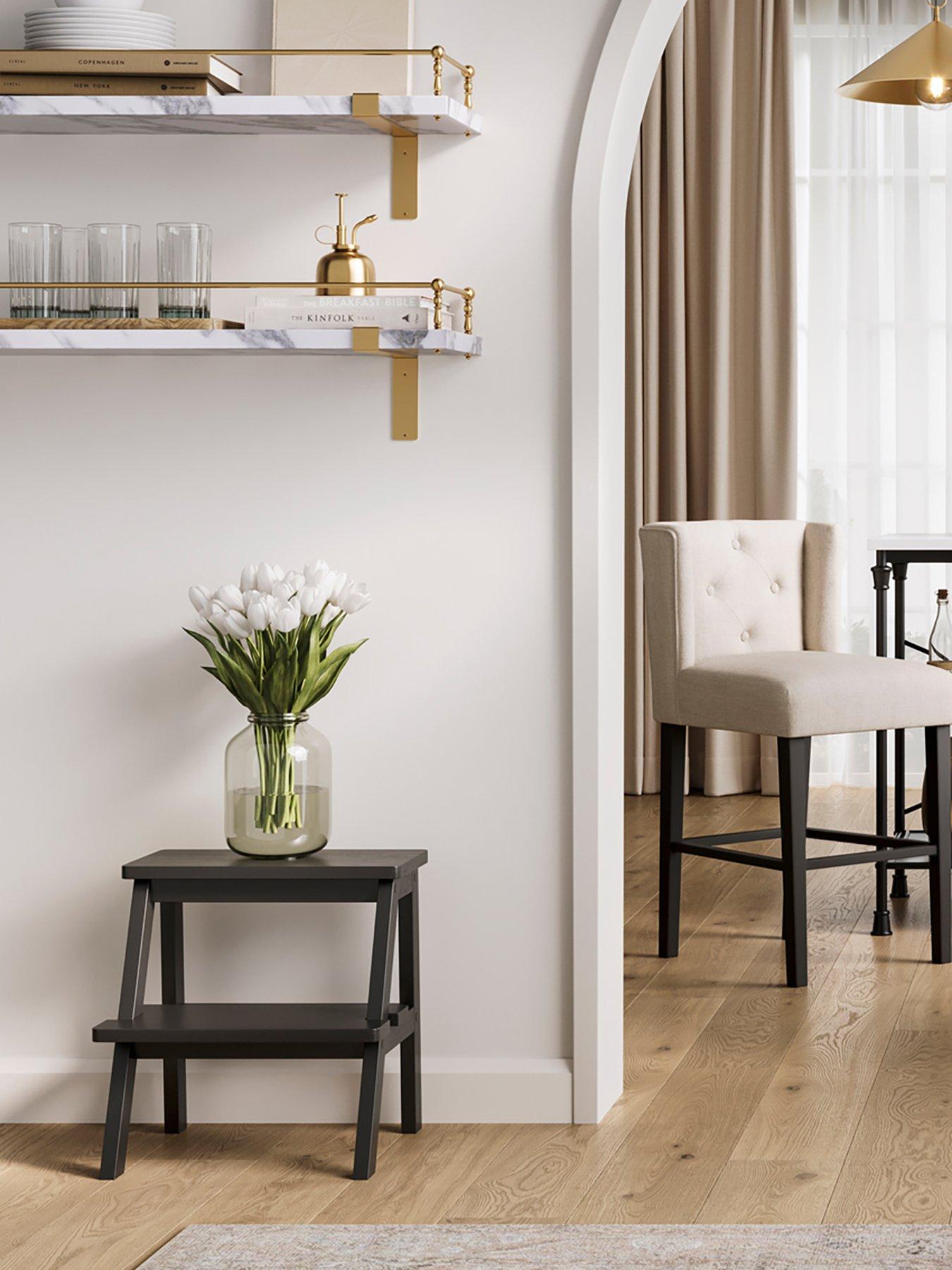 undefined Addie Stool / Side Table - Black