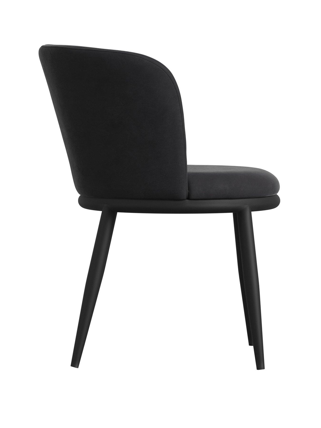Image 3 of 5 of LPD Home Nova Set of 2 Dining Chairs - Black