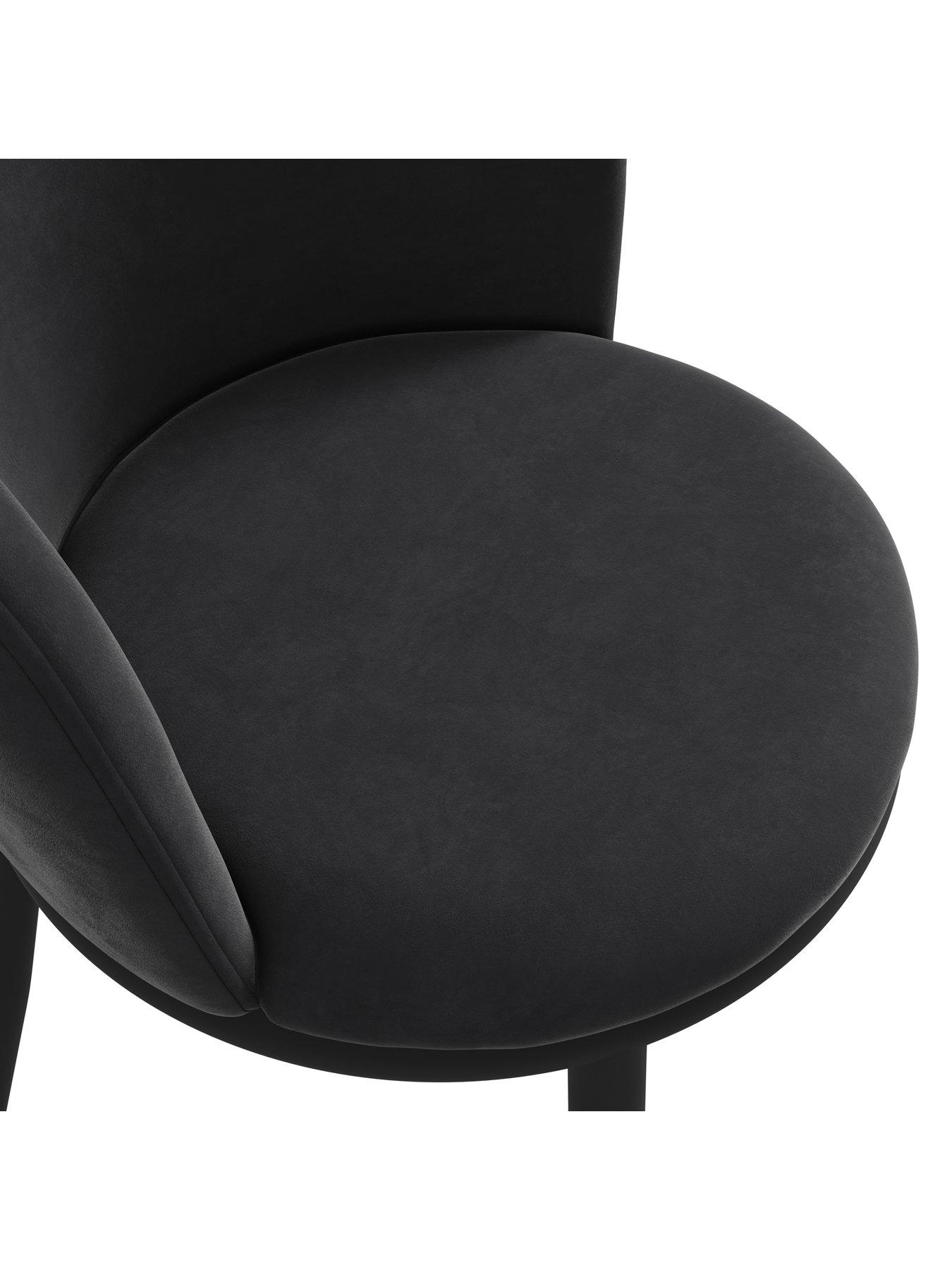 Image 4 of 5 of LPD Home Nova Set of 2 Dining Chairs - Black