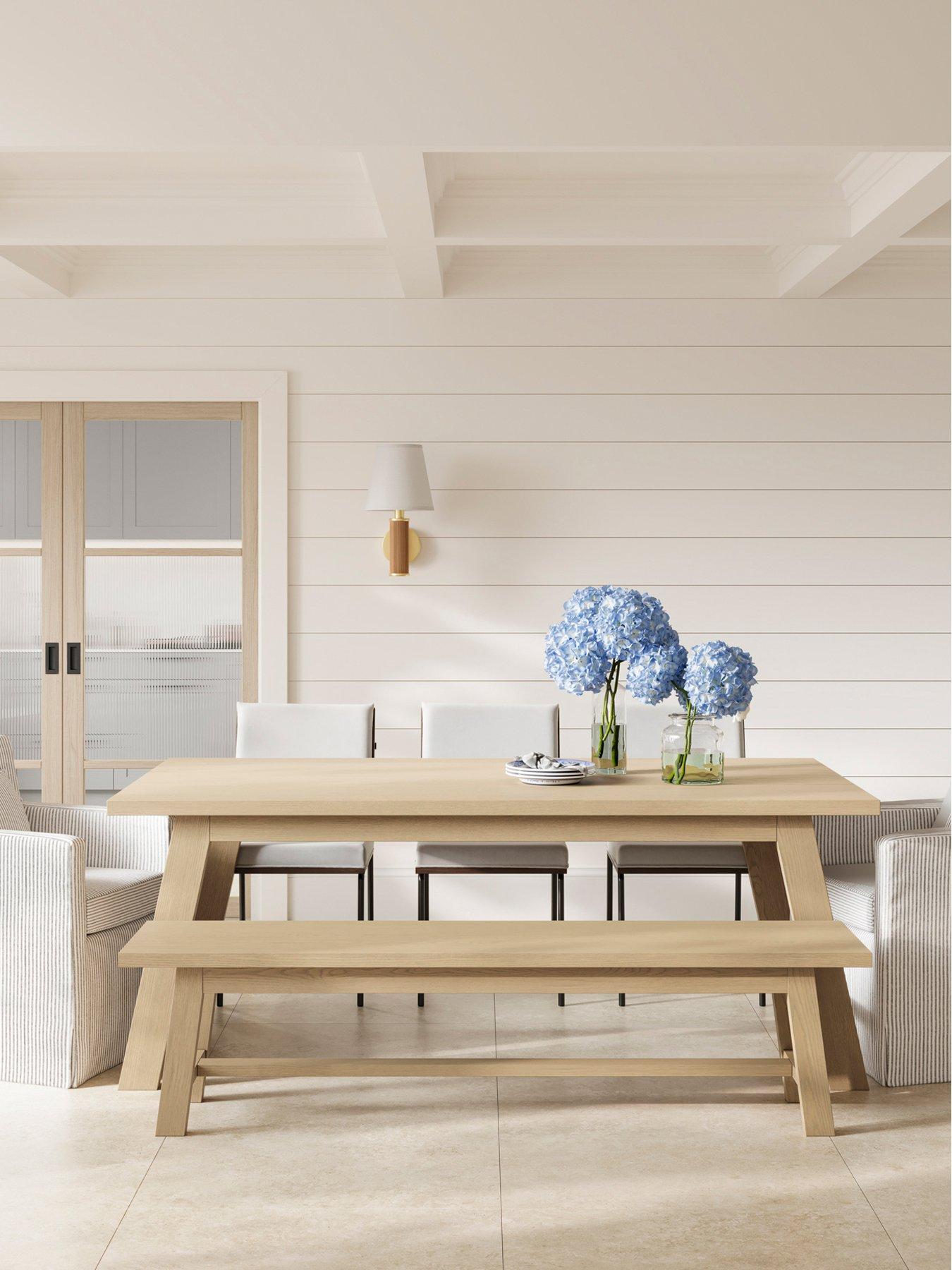 undefined Drift Dining Bench - Latte