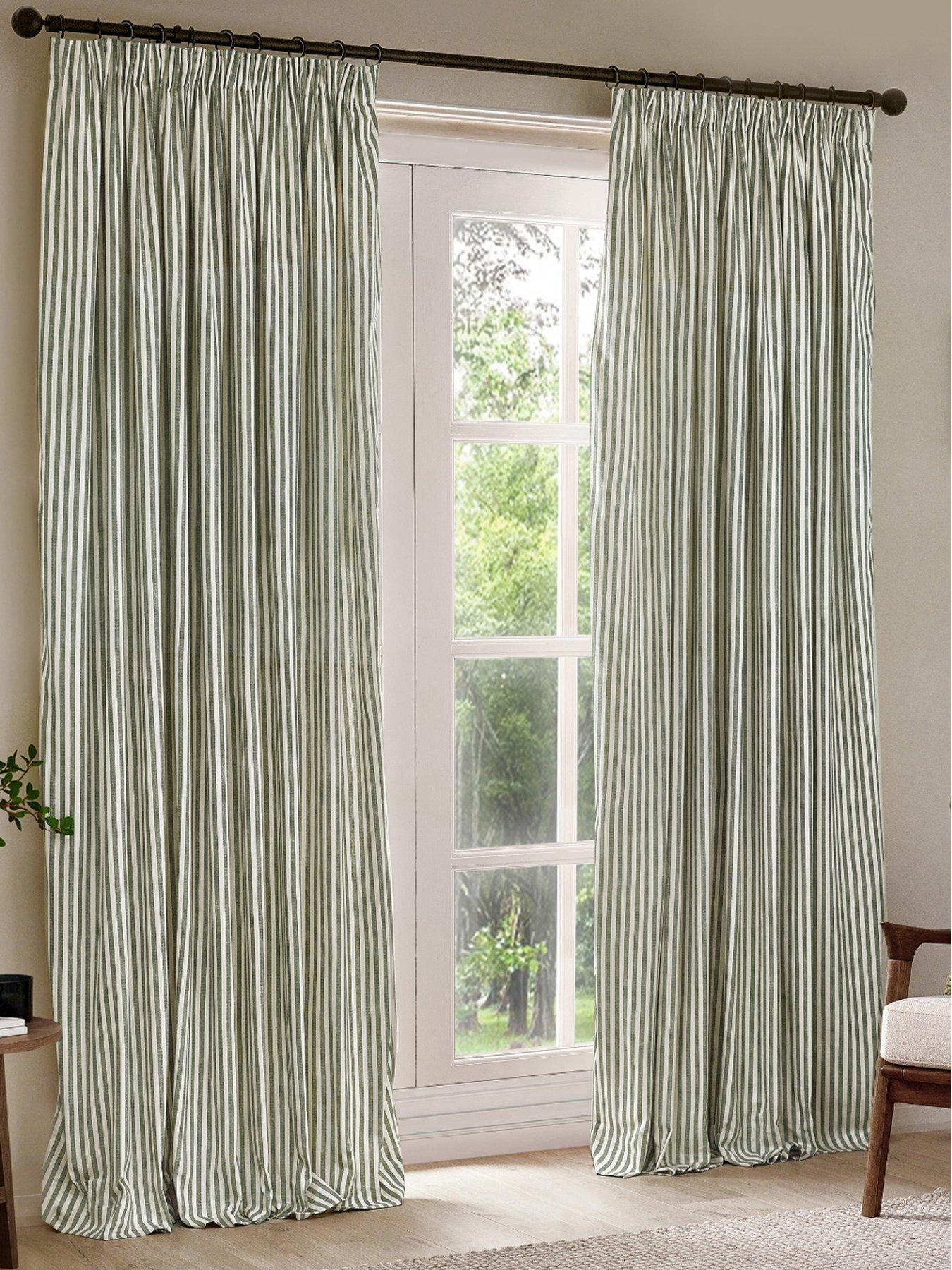 Image 1 of 1 of Yard Hebden Pencil Pleat Curtains- 117x137cm
