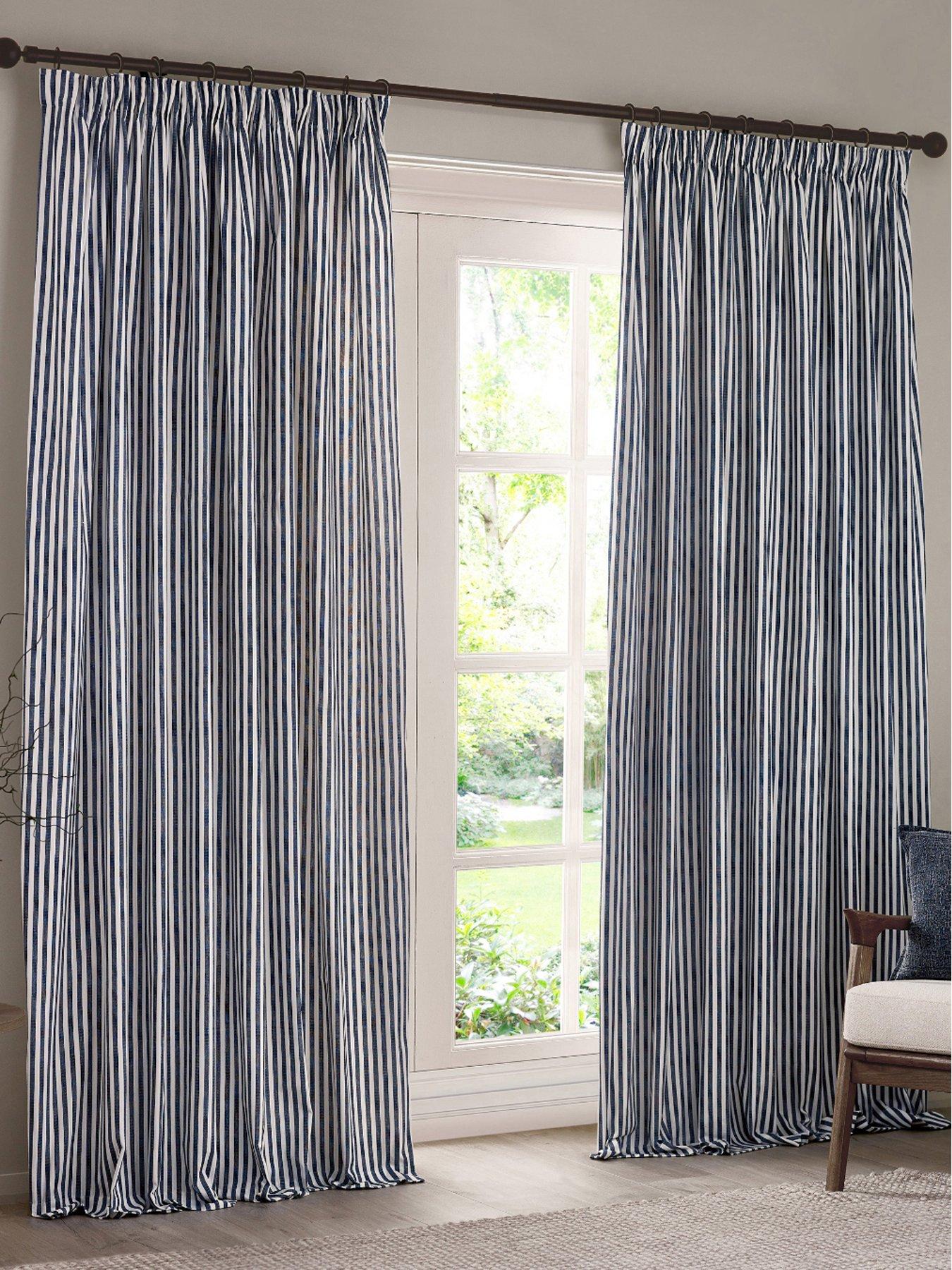 Image 1 of 1 of Yard Hebden Pencil Pleat Curtains- 117x137cm