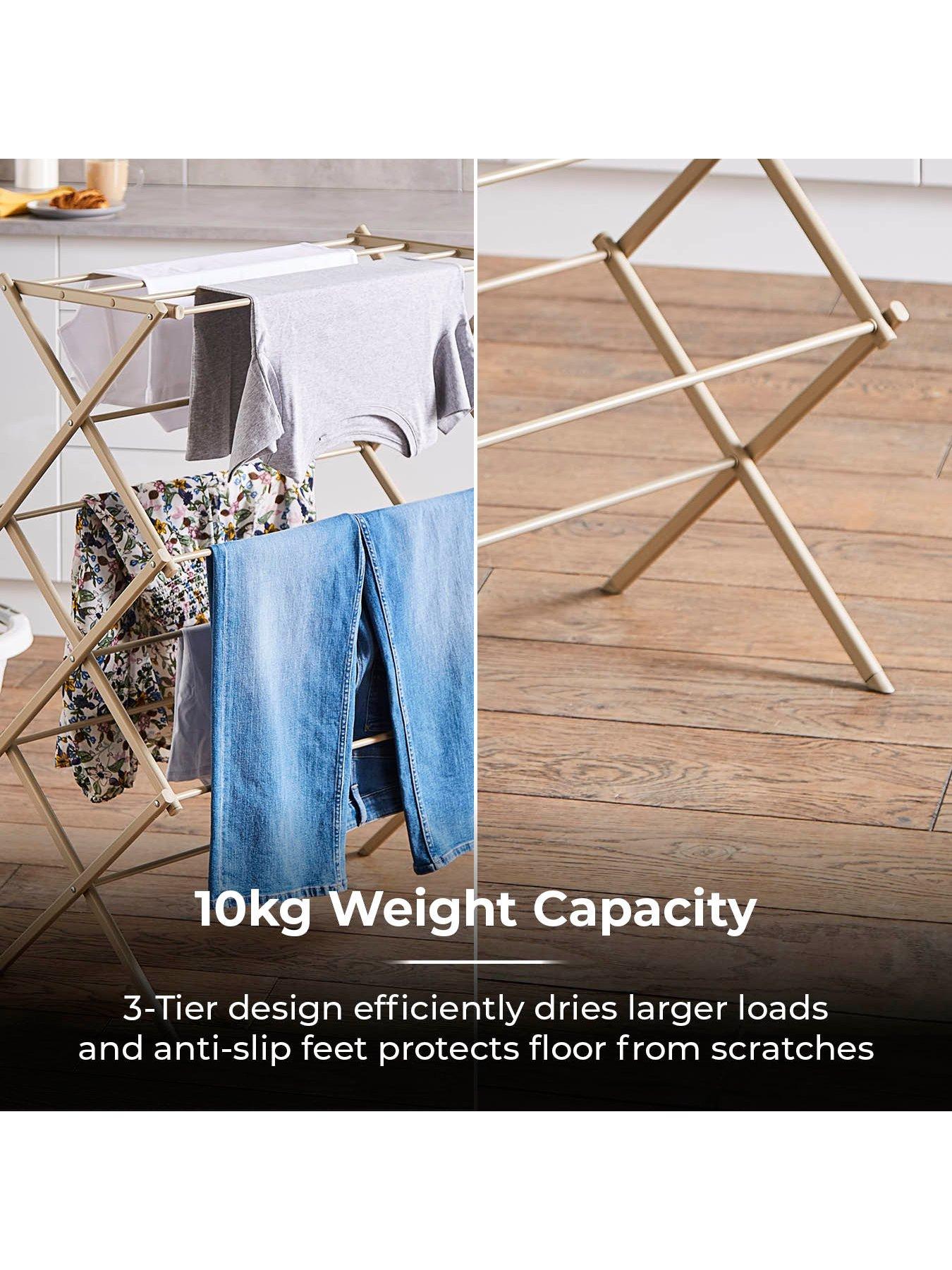 tower-3-tier-compact-foldable-clothes-airer-lattedetail