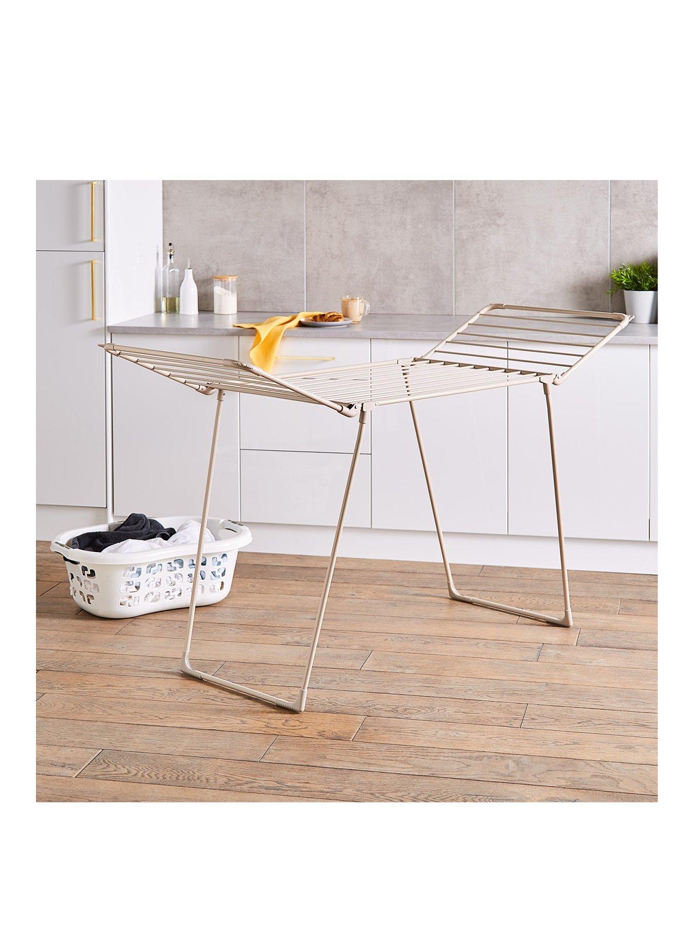 tower-winged-foldable-clothes-airer-anti-slip-feet-latte