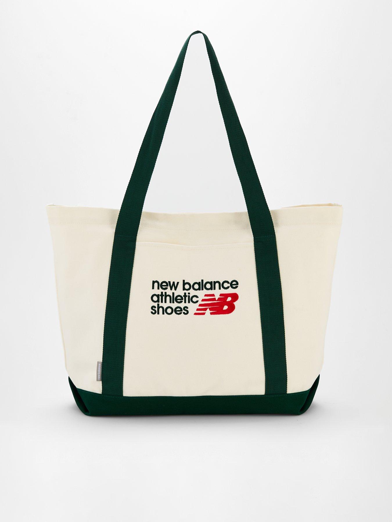 New Balance Unisex Classic Canvas Tote - Cream/Green