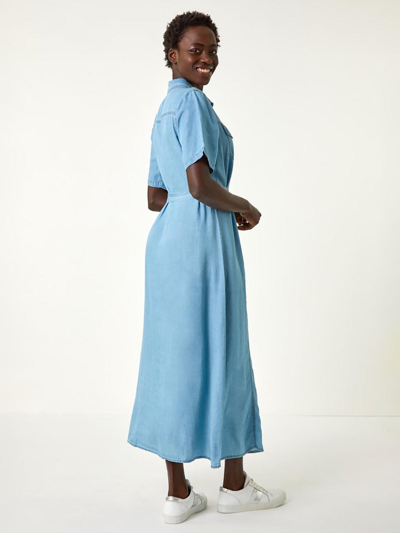 roman-button-through-midi-dress-light-denimstillFront