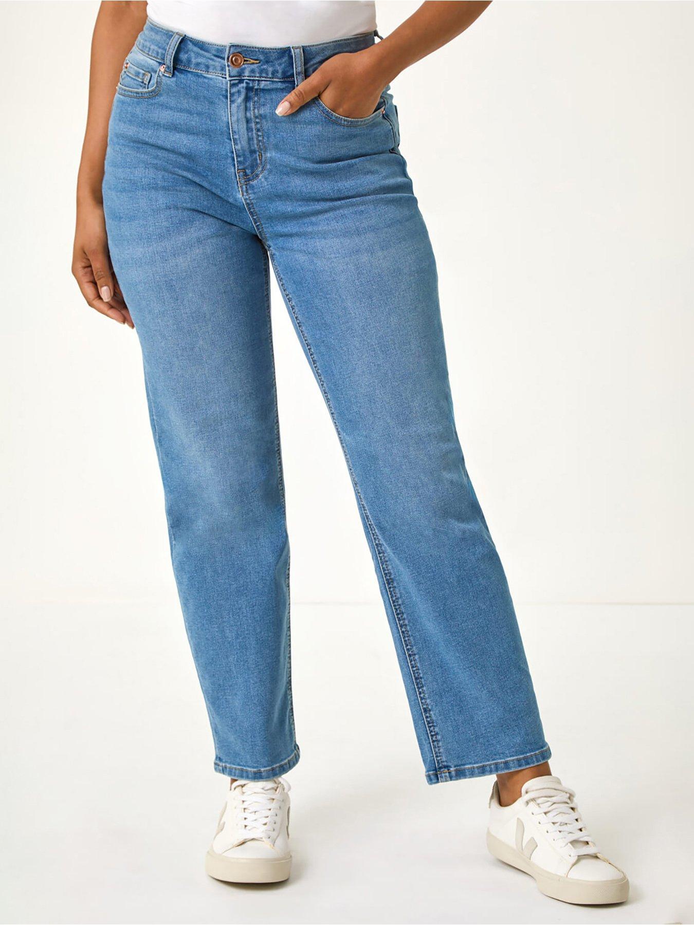 roman-petite-stretch-straight-leg-jeans-denim