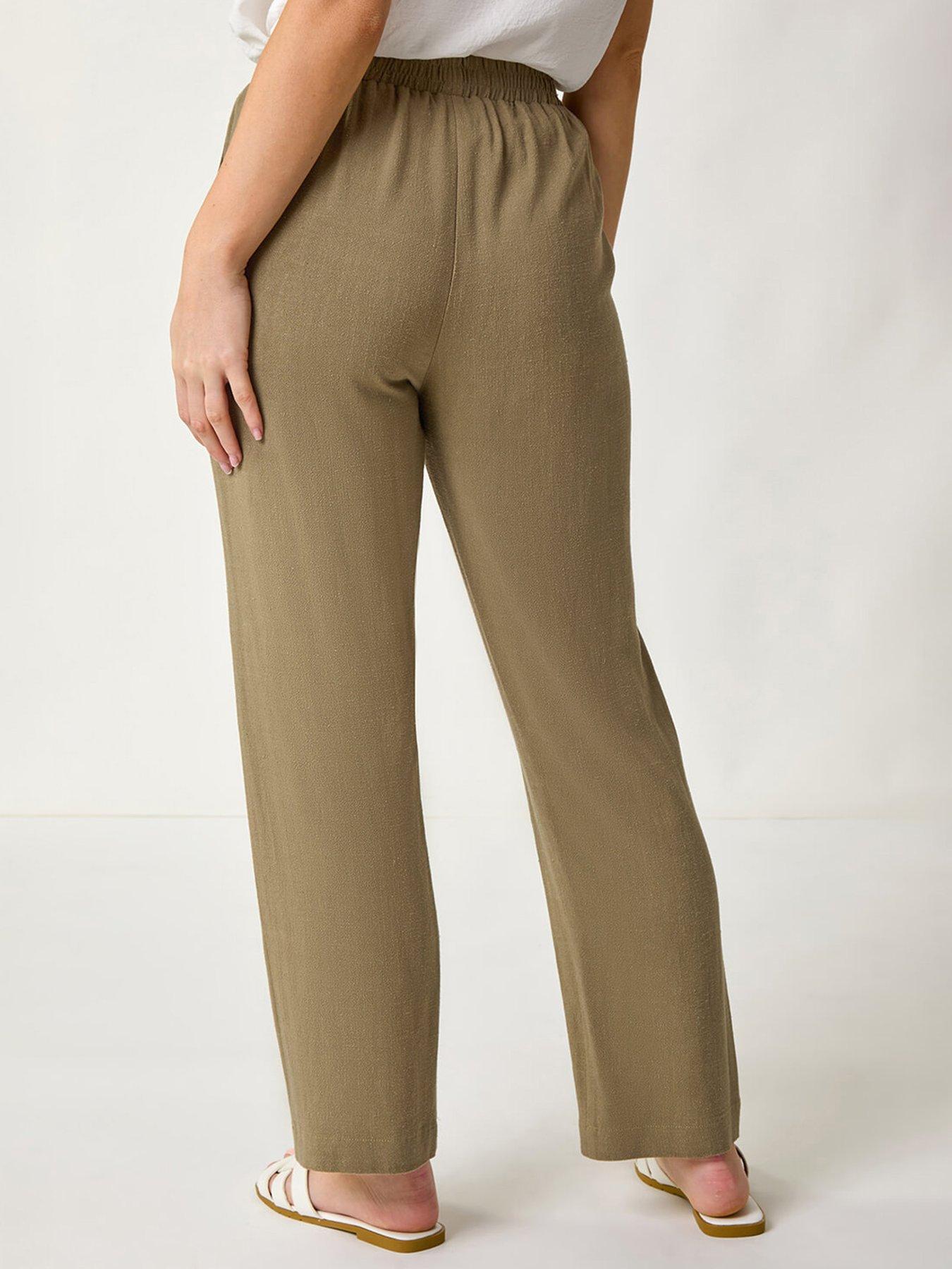 roman-petite-linen-mix-trousers-khakistillFront