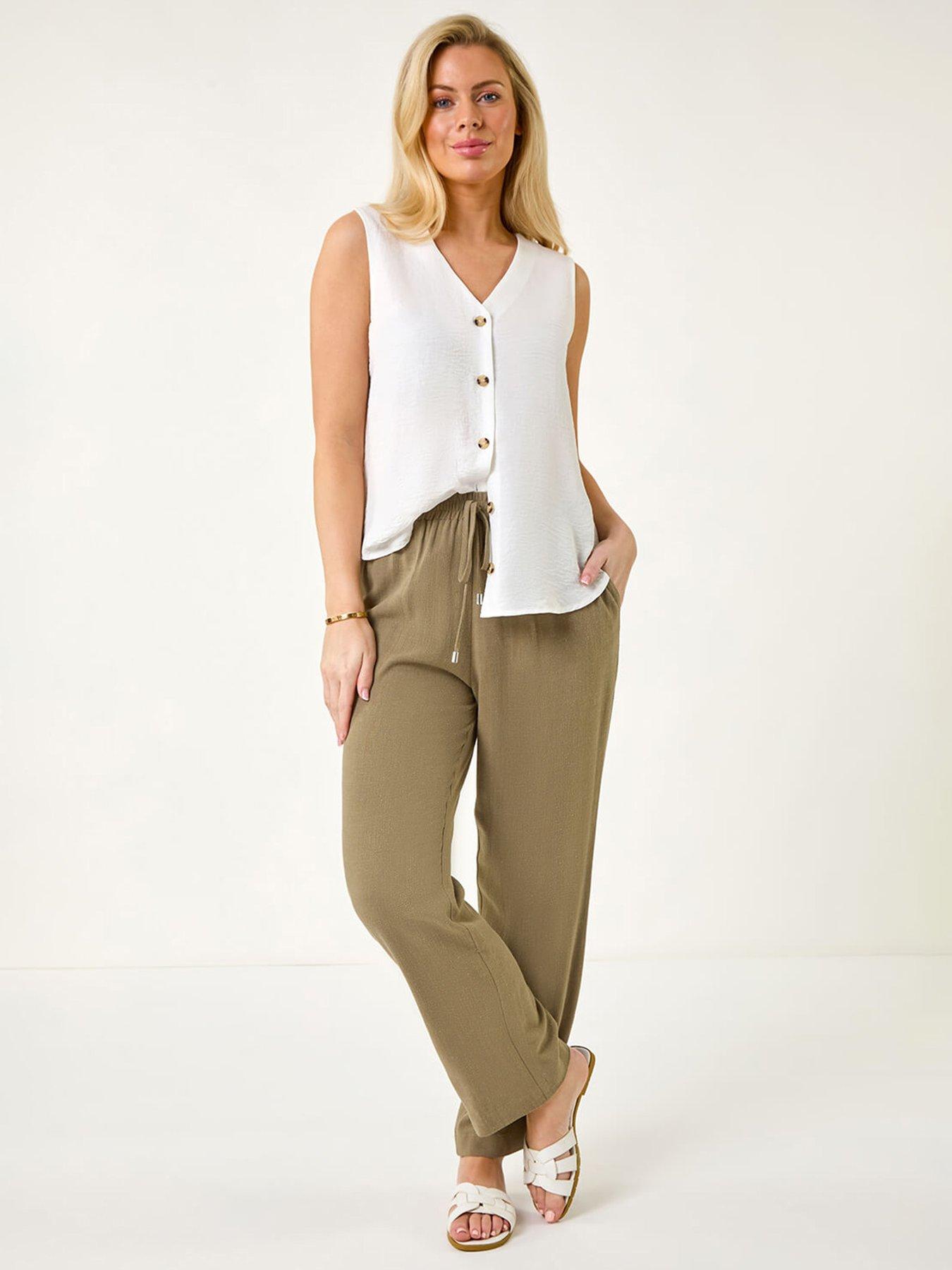 roman-petite-linen-mix-trousers-khakiback