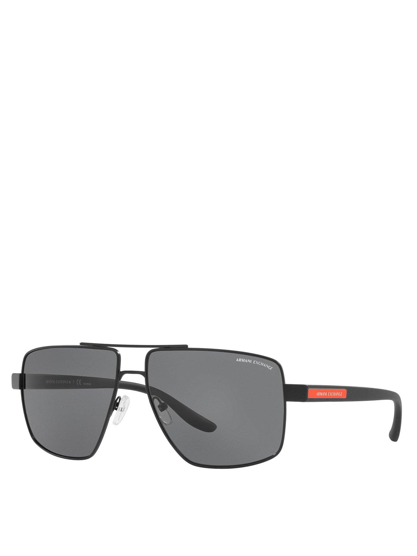 Armani Exchange 0Ax2037S Square Sunglasses- Black