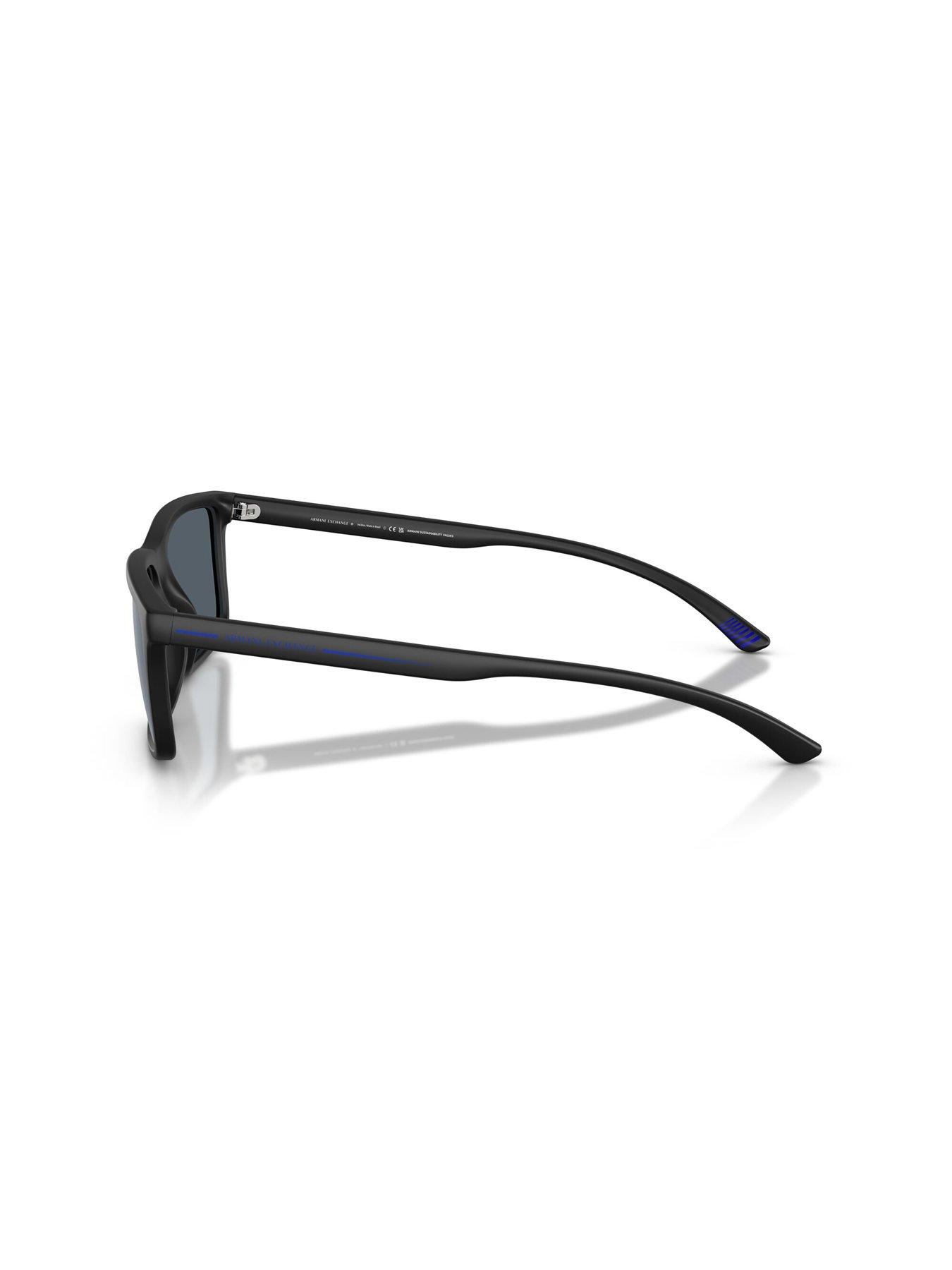Image 2 of 4 of Armani Exchange 0Ax4157Su Square Sunglasses- Black