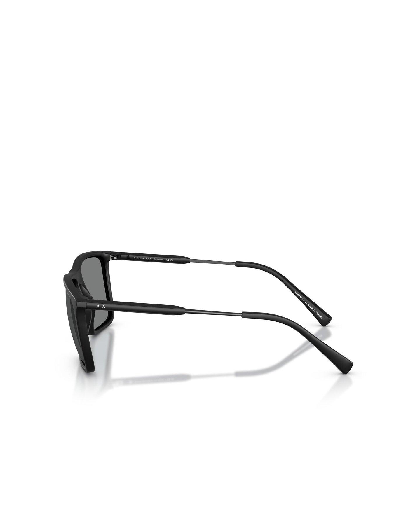 Image 2 of 4 of Armani Exchange 0Ax4160S Square Sunglasses- Black